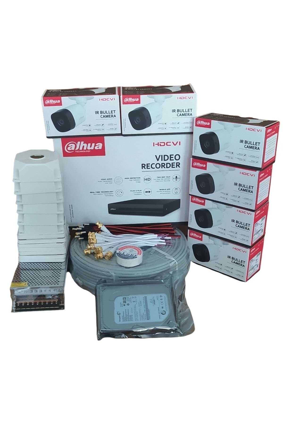 8 Kanal H265 6 Adet Kamera - 1 Tb Hdd - Kabinetli Güvenlik Kamera Seti