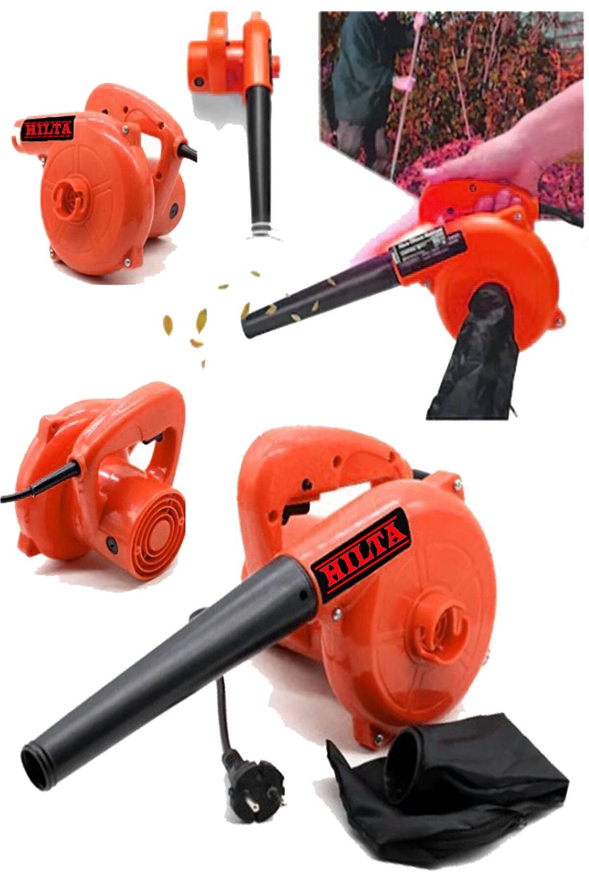 Alman 9500 W Hız Ayarlı Bakır Sargı Hava Üfleyici Toz Toplayıcı Ve Yaprak Üfleme Makinesi Tam Prof