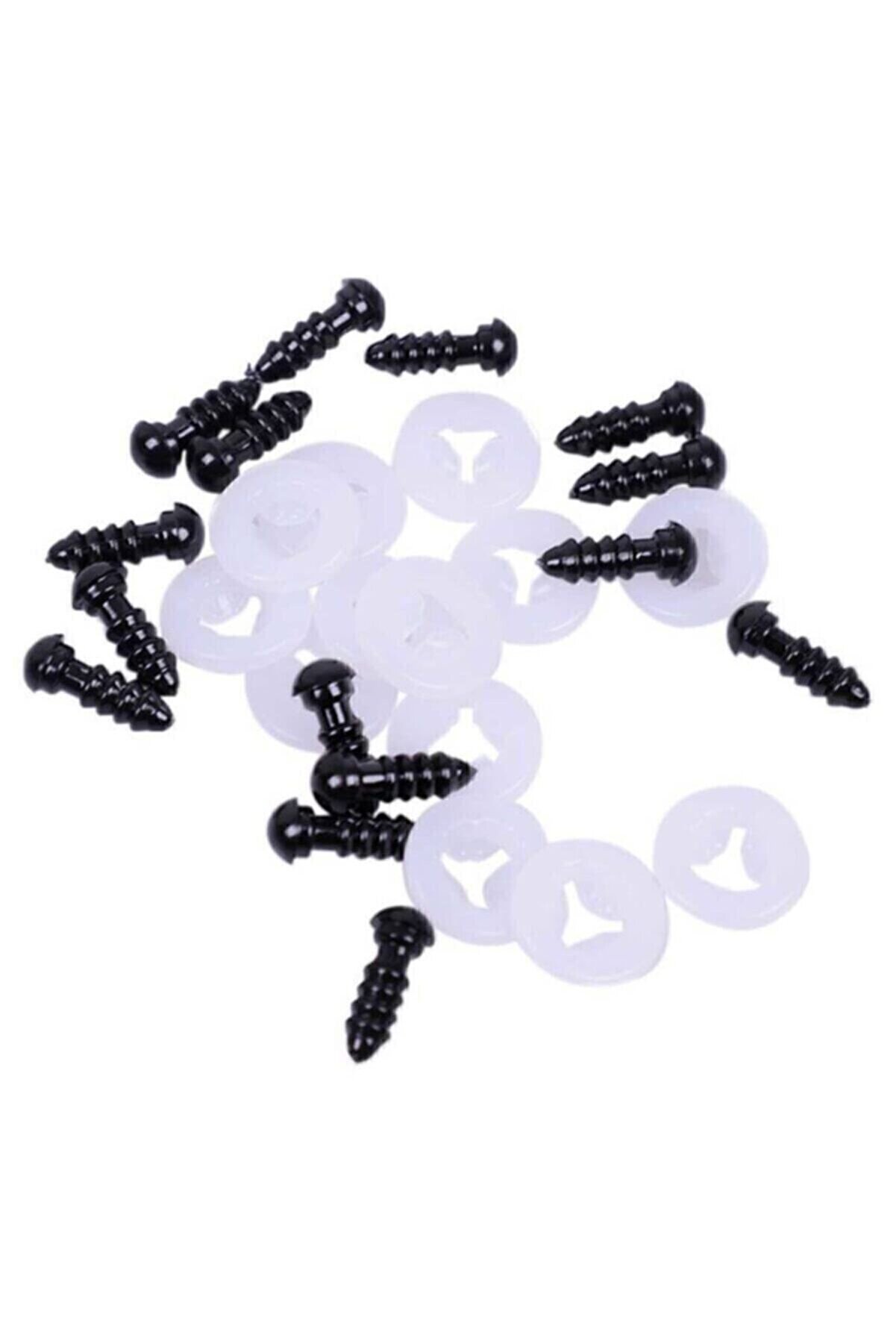 Amigurumi Vidalı Göz 6 Mm 100 Adet