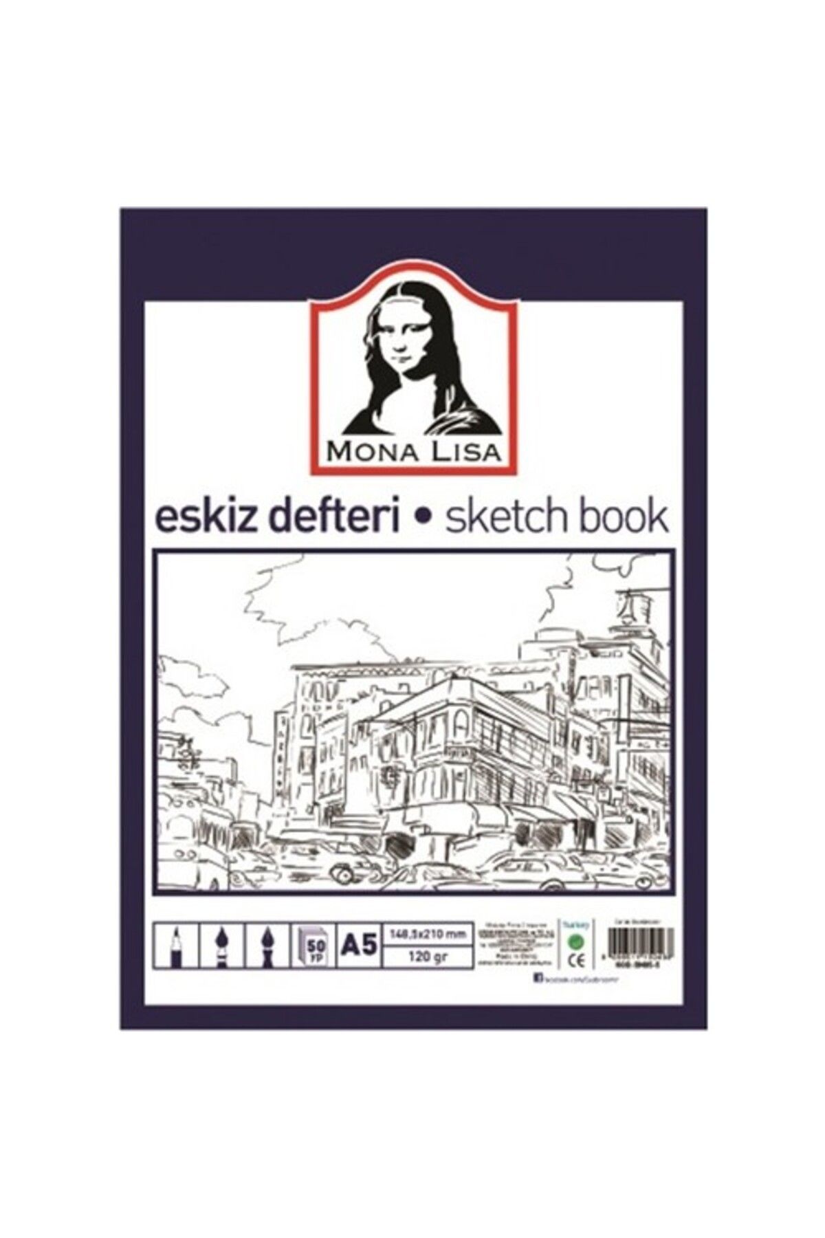 Eskiz Defteri (SKETCH BOOK) A5 120 G 50 Yp / Bn05-5