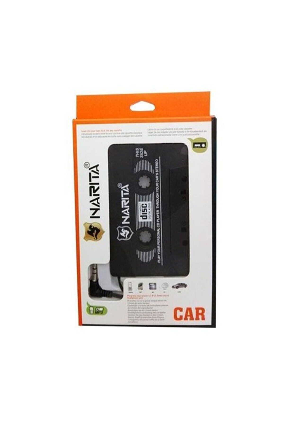 Narita Nrt-979 Oto Teyp Aux Çevirici Mp3 Mp4 Kaset Çalar Adaptörü