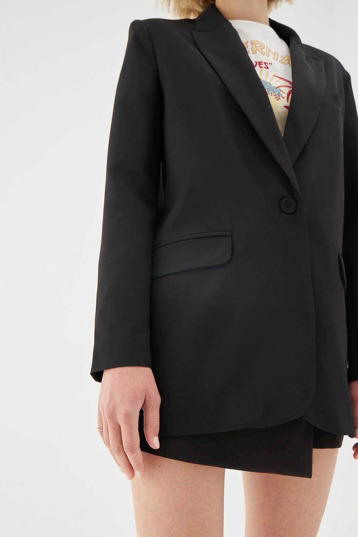 Kadın Blazer Ceket Siyah 50873