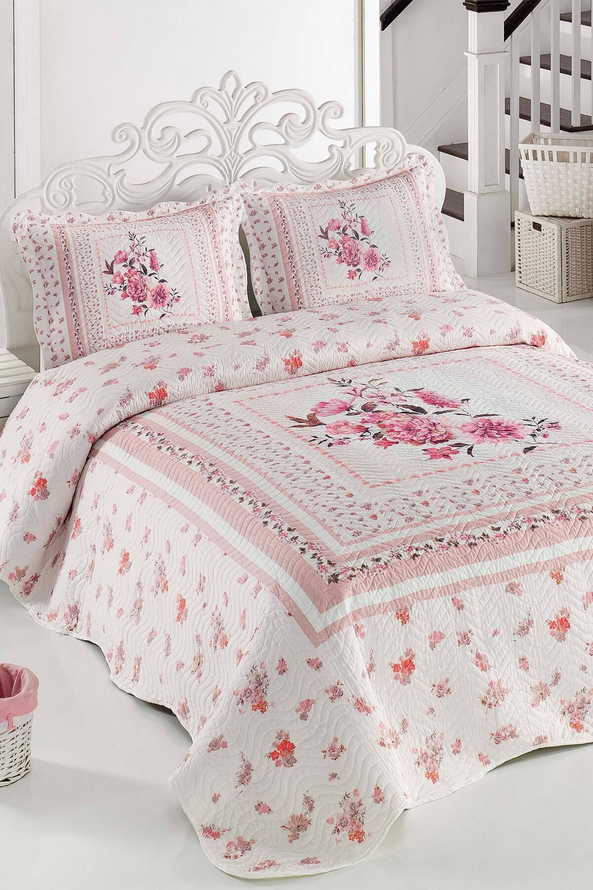 Çift Kişilik Microfiber Kapitone Yatak Örtüsü Thalia