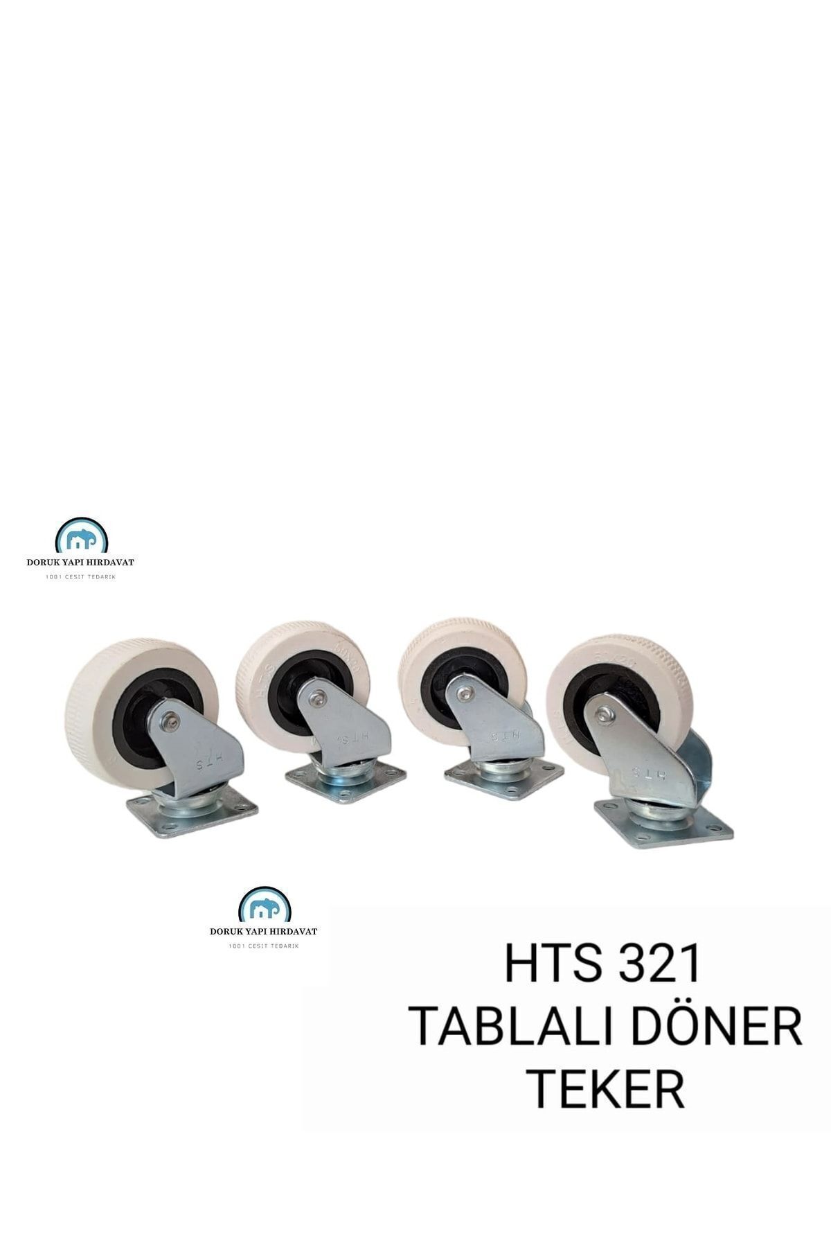 321 Bilyalı Tablalı Mobilya Tekeri 50*20 4'lü Set Vida Dahil - Tekerlekler - Tek Ebat