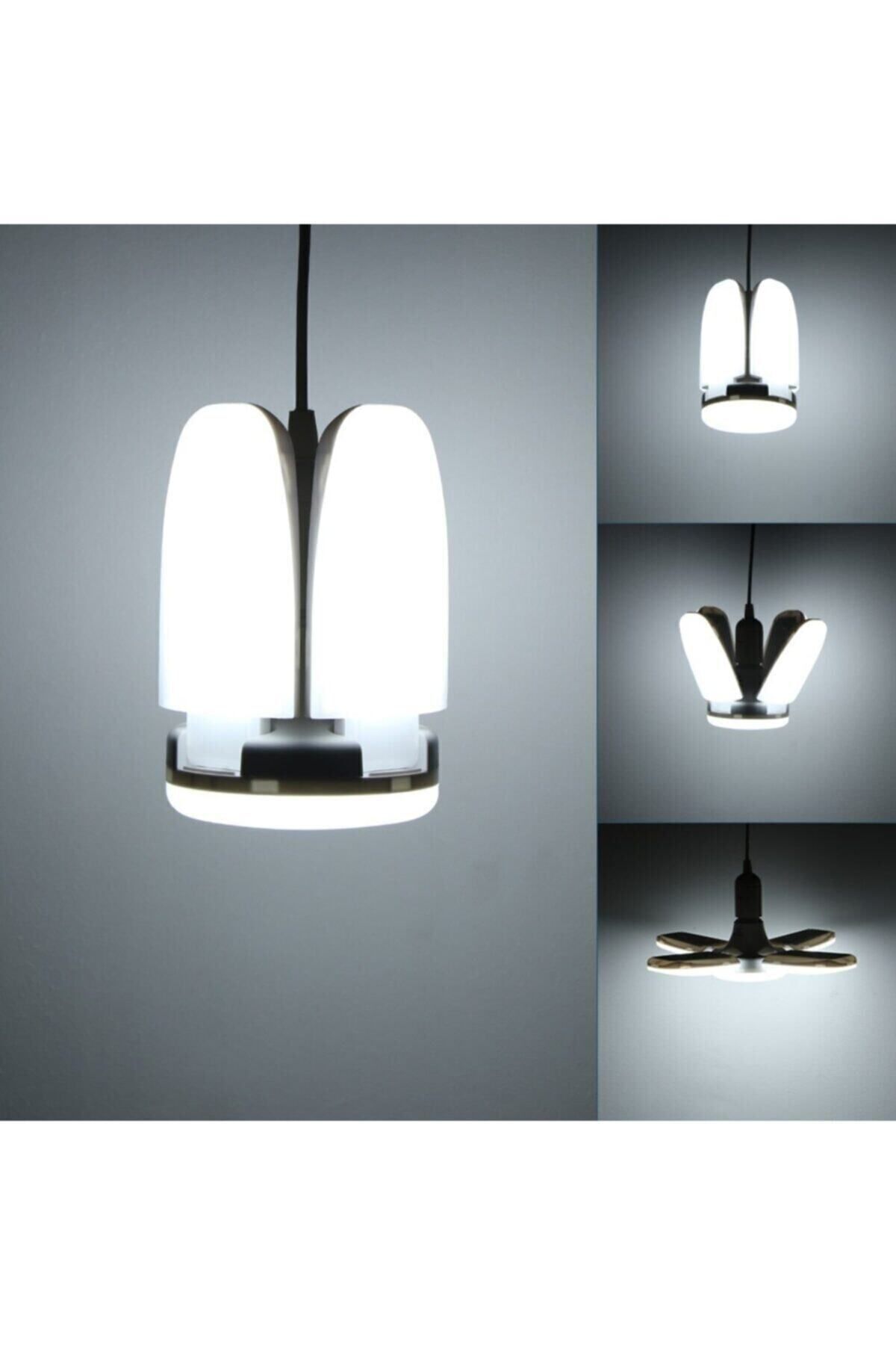 60 Watt -4 Kollu Katlanır Pervane Led Ampül-tasarruflu(Dönmez!)