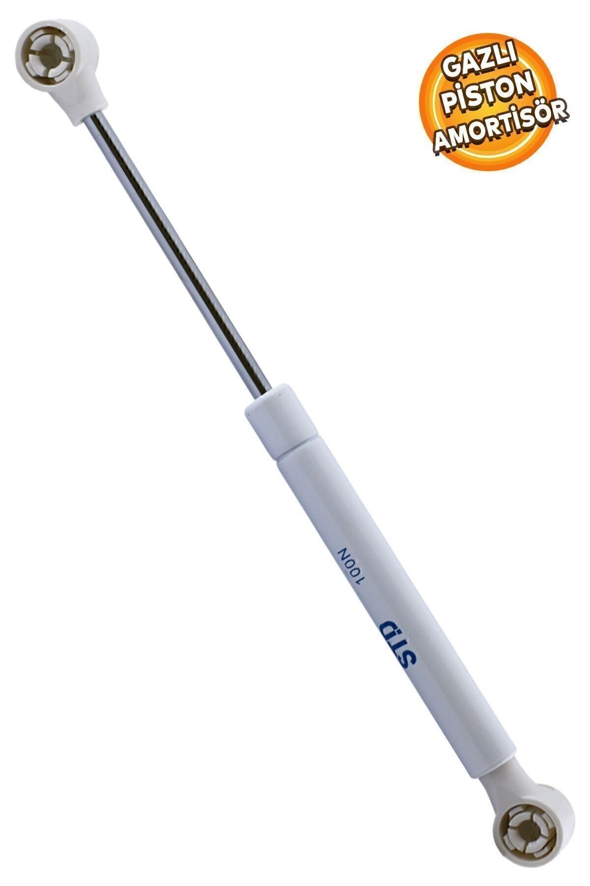 Std Dolap Kapak Pistonu Mutfak Dolabı Kapağı Gazlı Amortisörlü Piston 100n / 25cm - Beyaz