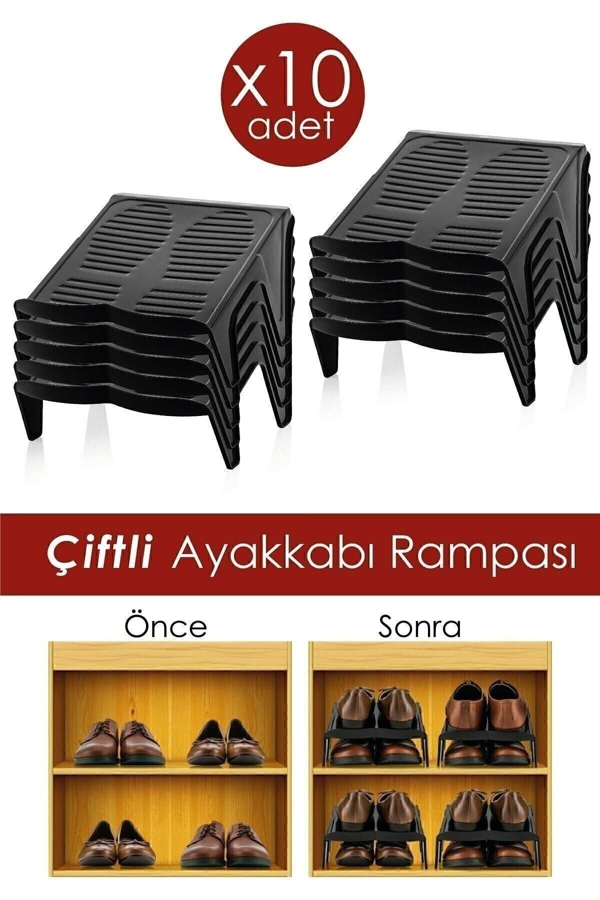 10'lu Çiftli Ayakkabı Rampası