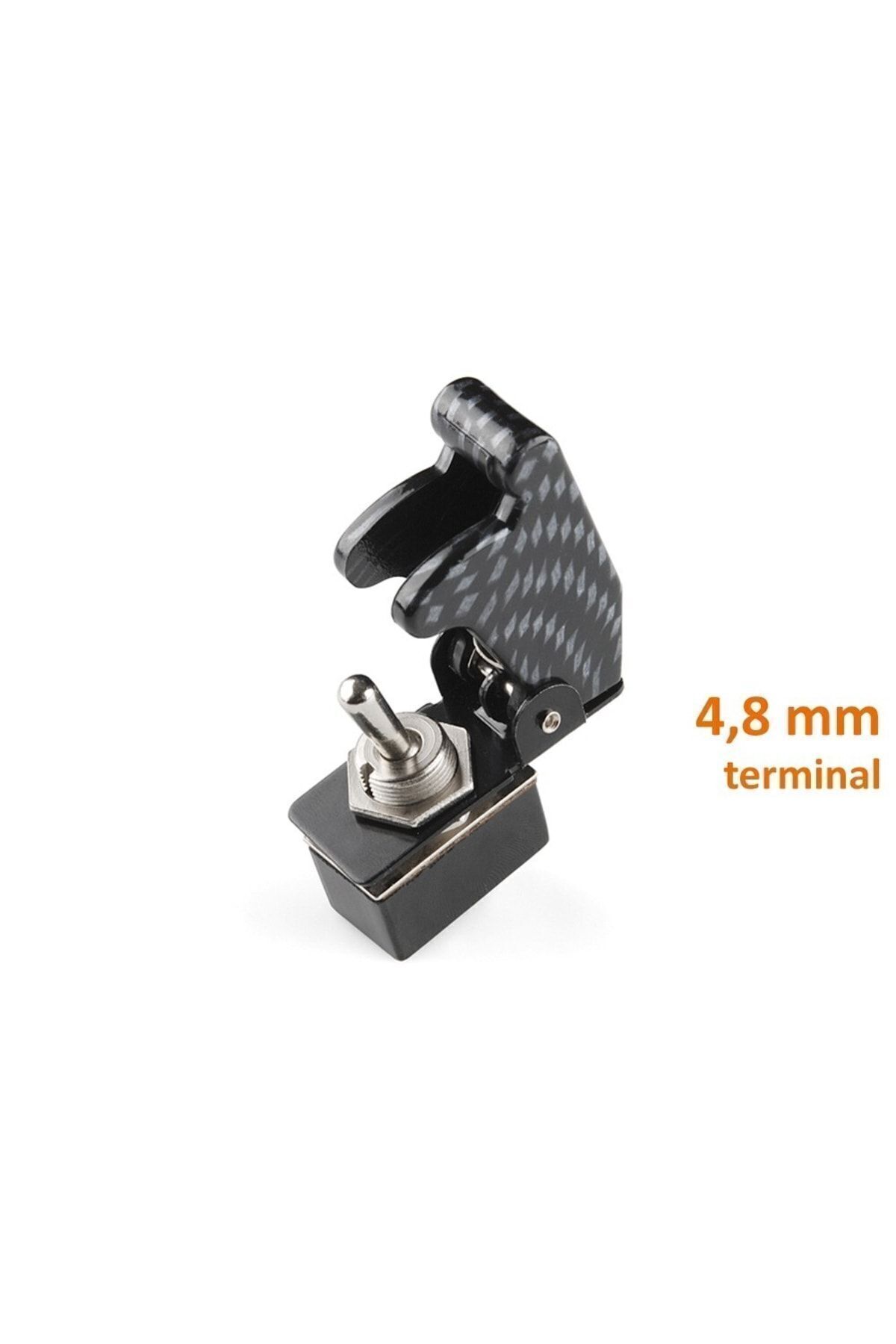 Aç/kapa Şalter Toggle Anahtar Nos Tip Kapaklı Karbon-s9751 Paket Içeriği: 1 Adet