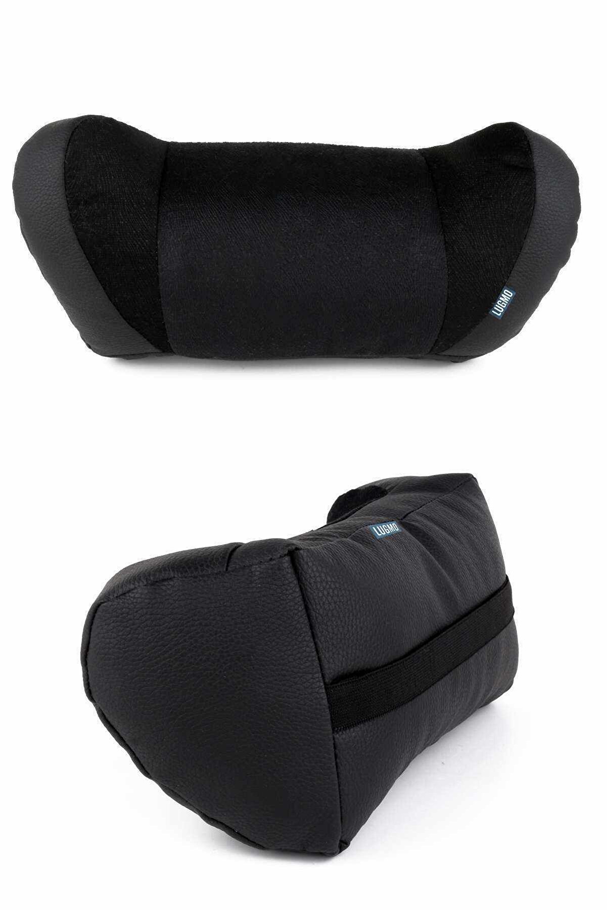 Araç Oto Koltuk Başlık Yastığı 5d Özellikli Siyah Renk 2 Adet Faturalı