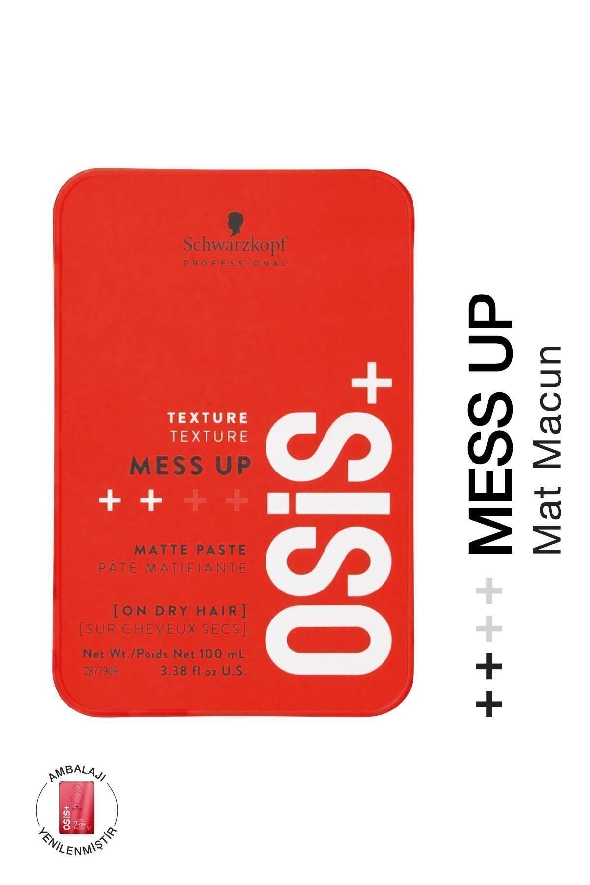 Mess Up Mat Şekillendirici Gum Macun 100ml | Orta Tutuş Mat Görünüm Kolay Şekil Esnek Wax