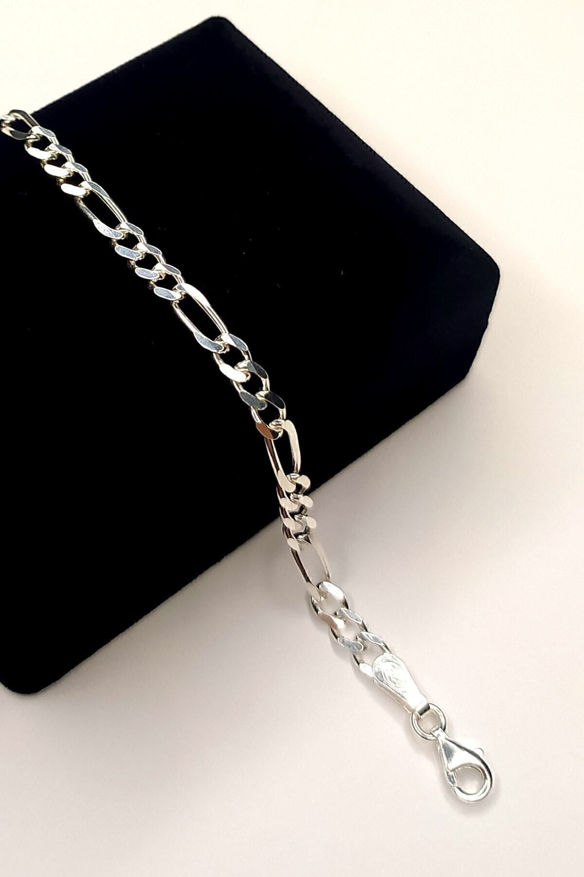 Gümüş 4.4 Mm Figaro Bileklik 21 Cm