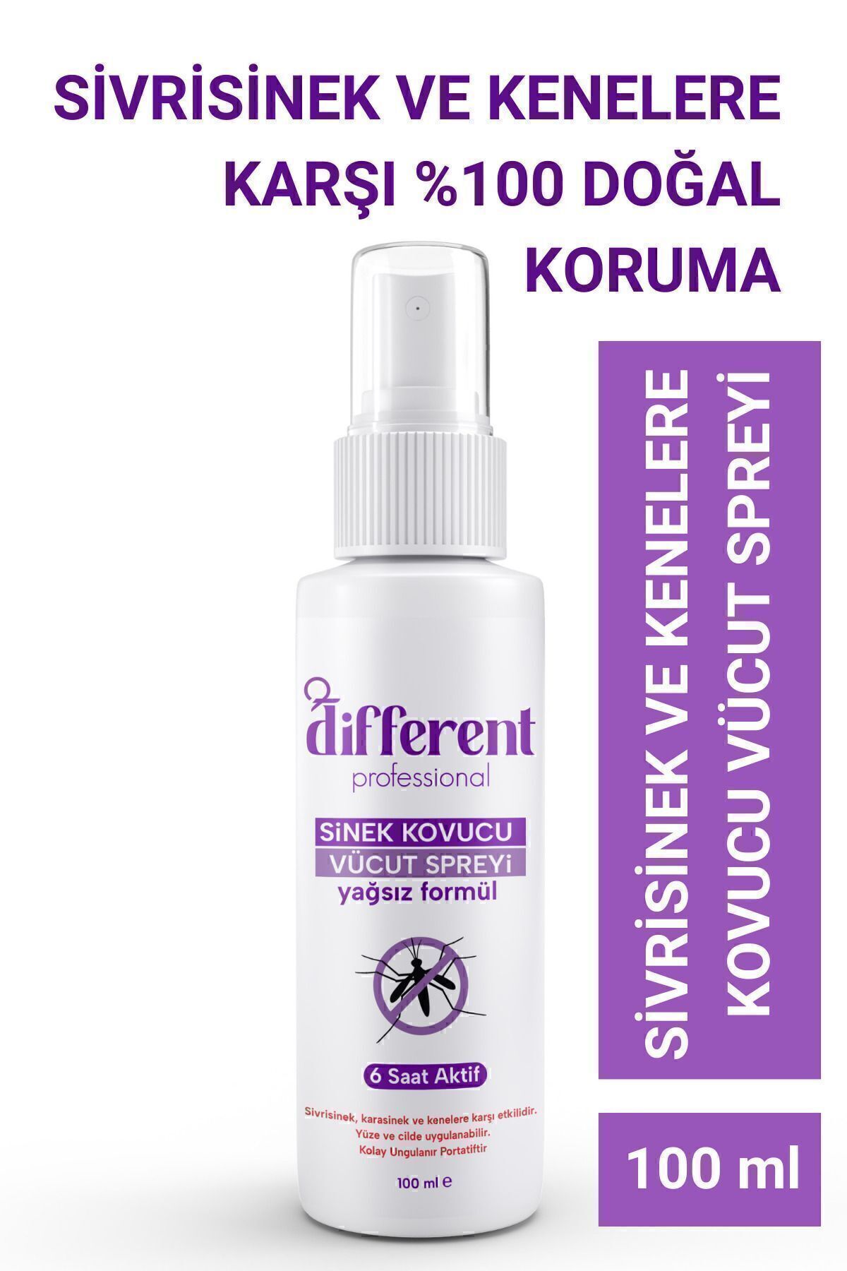 Organik Doğal Sinek Ve Kene Kovucu Limon Kokulu Sprey 100 ml