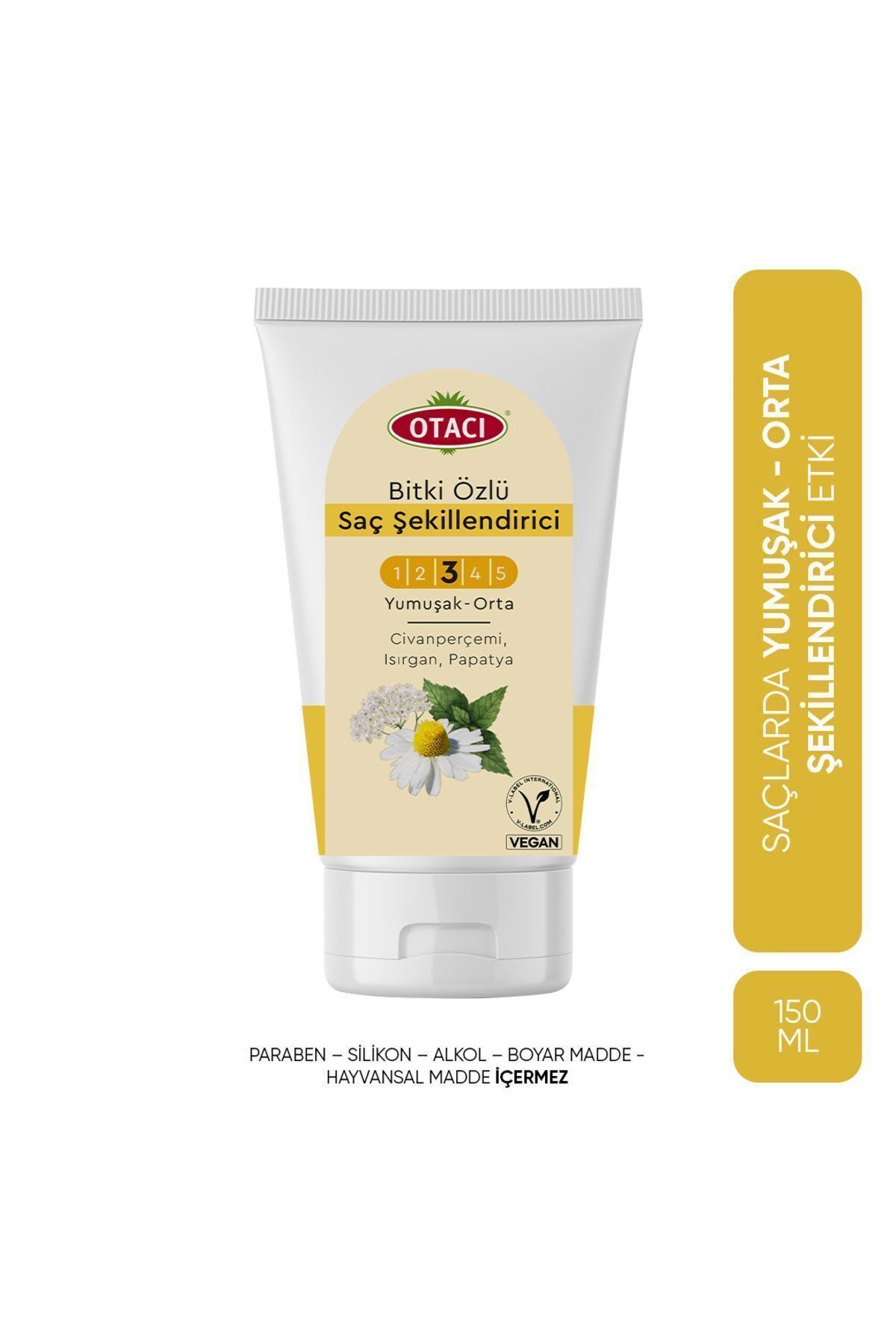 Bitkisel Saç Şekillendirici Yumuşak Ve Orta