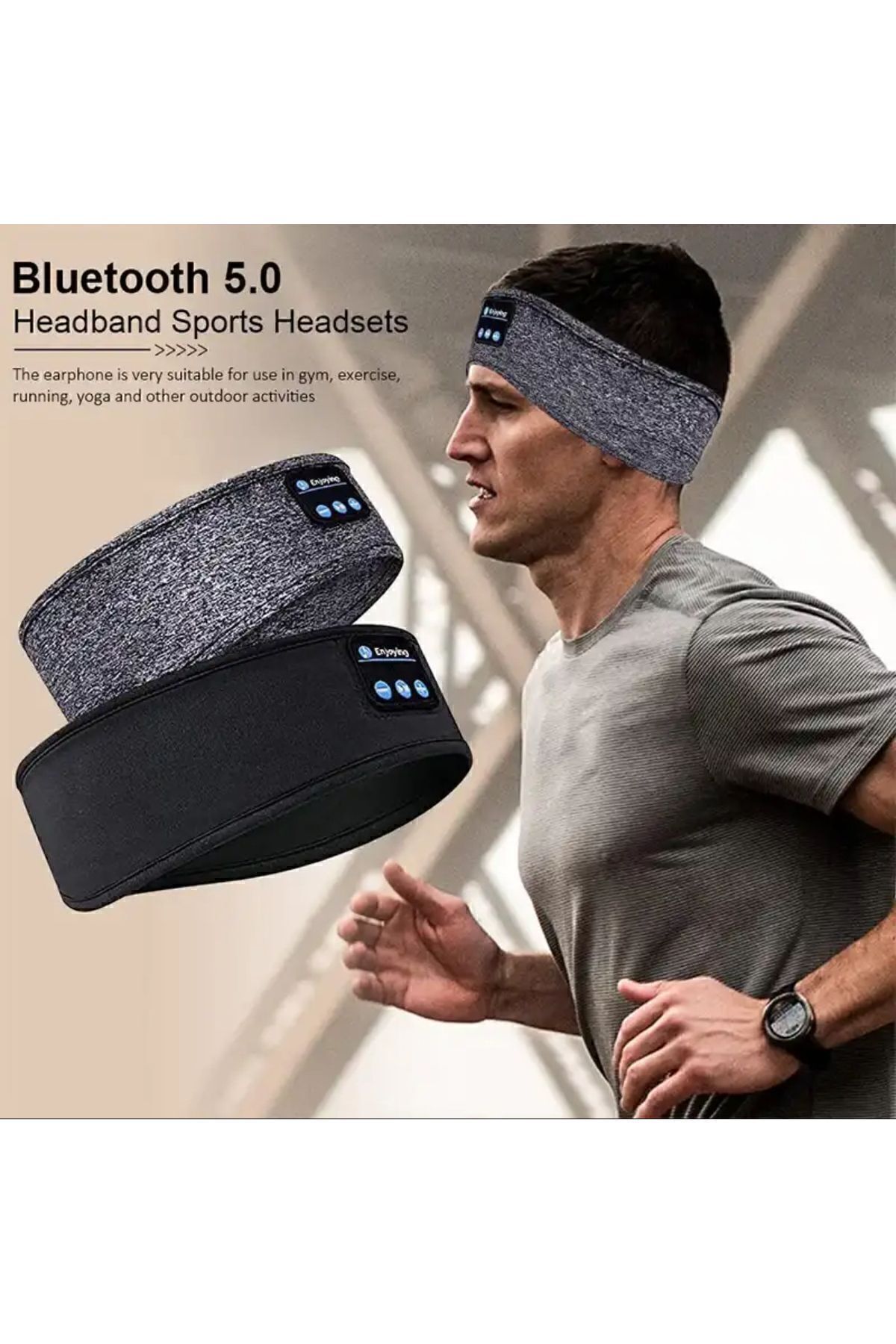 Trade Kablosuz Bluetooth Uyku Bandı Kulaklıklar Spor Için Ince Rahat