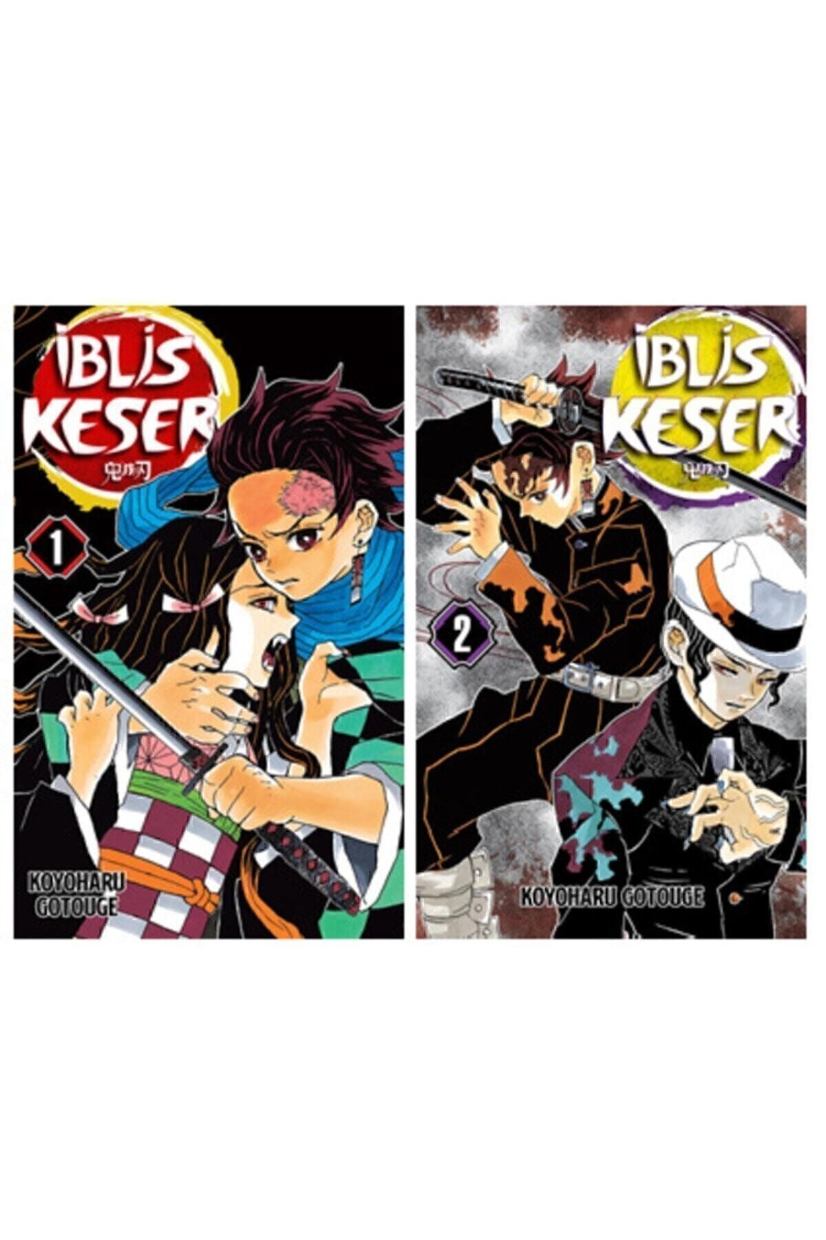 Iblis Keser (demon Slayer) 1-2. Ciltler Manga Seti / Koyoharu Gotouge