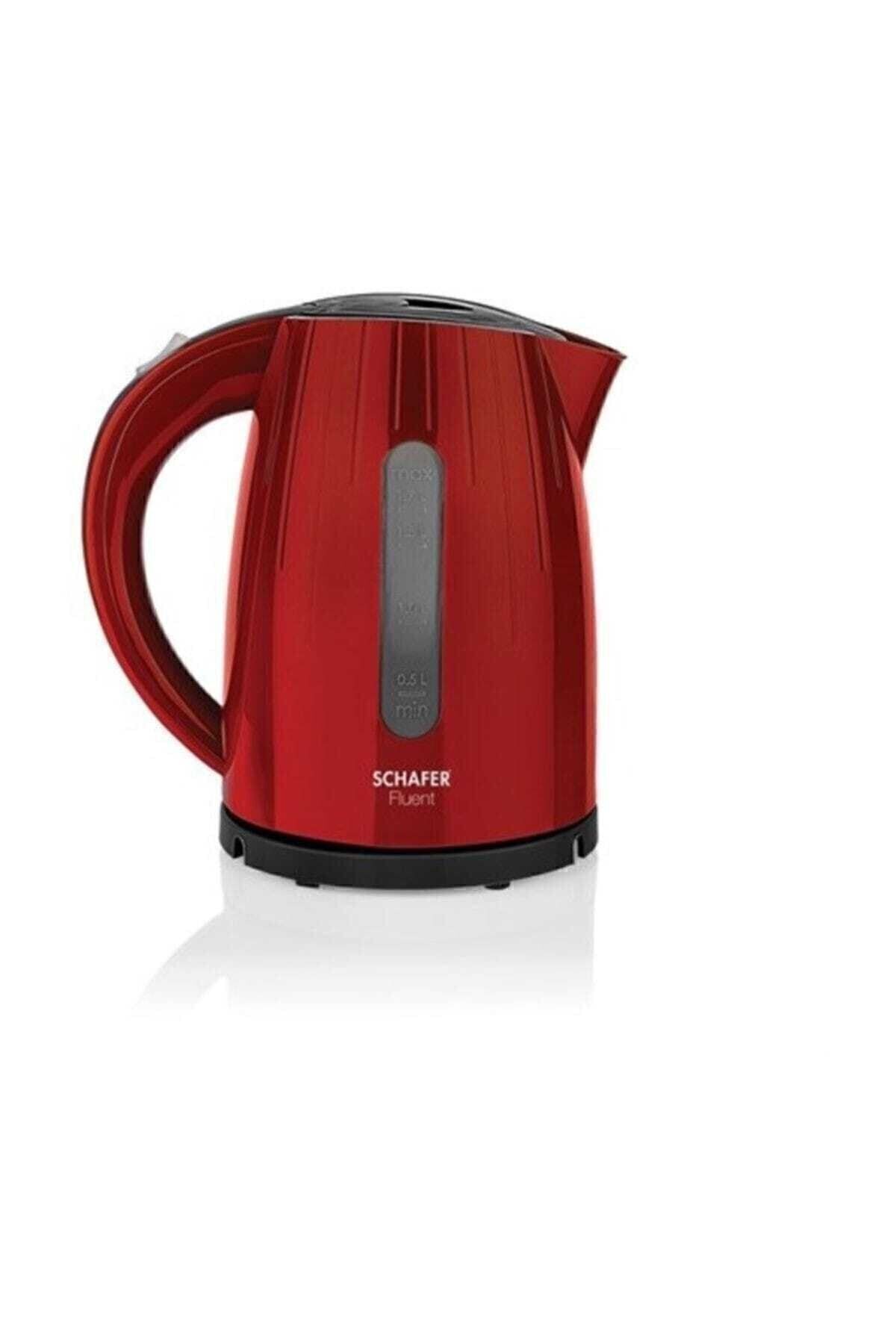 Fluent Elektrikli Su Isıtıcı Kettle Kırmızı