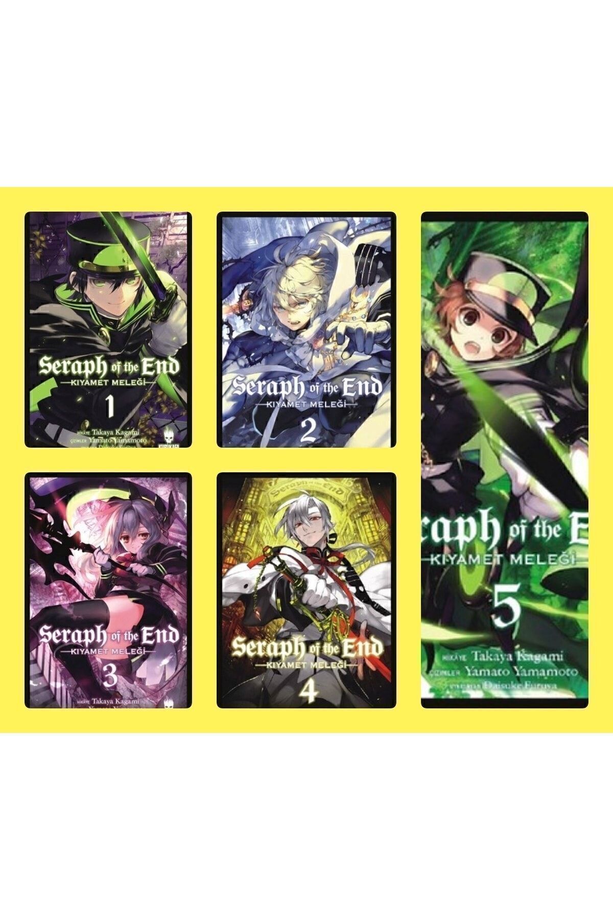 En Çok Okunan Manga Serisi Seraph Of The End-kıyamet Meleği Seti 5 Kitap-takaya Kagami