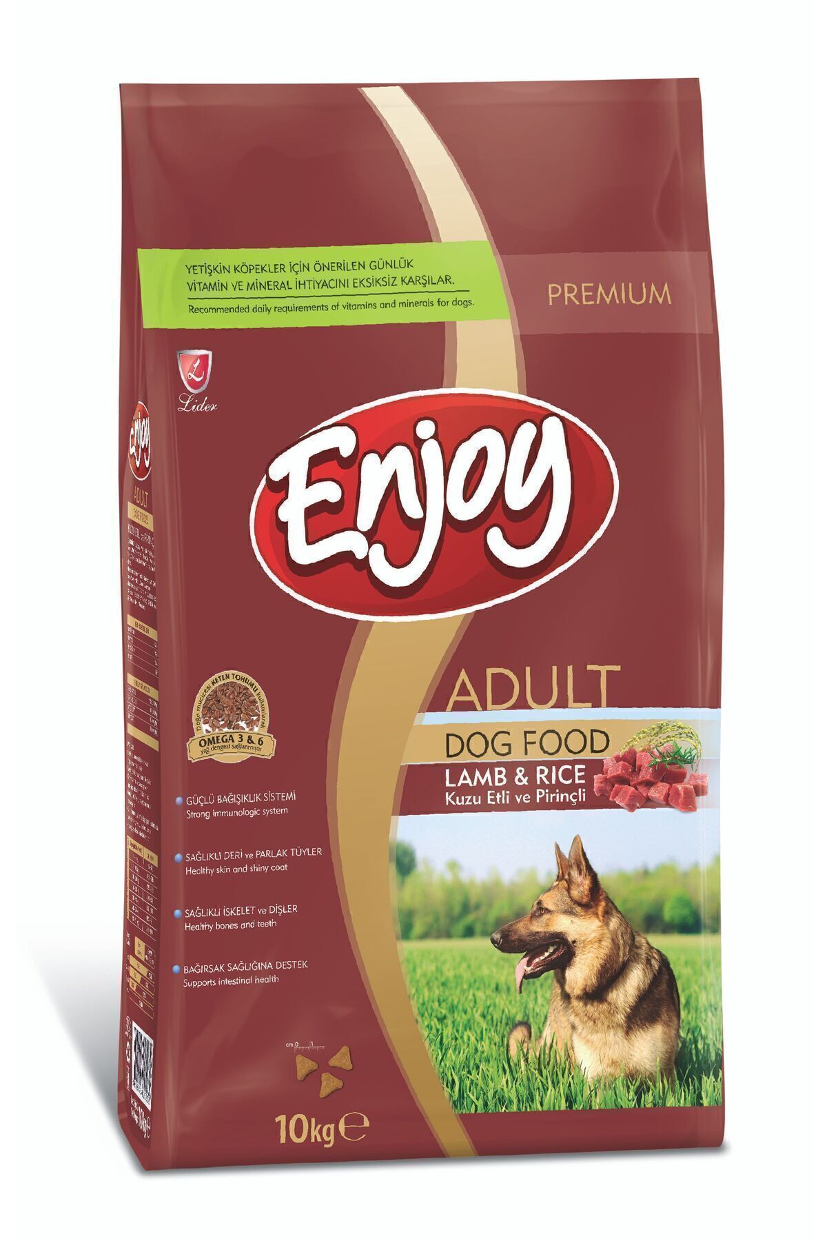 Kuzulu Ve Pirinçli Yetişkin Köpek Maması 10 Kg