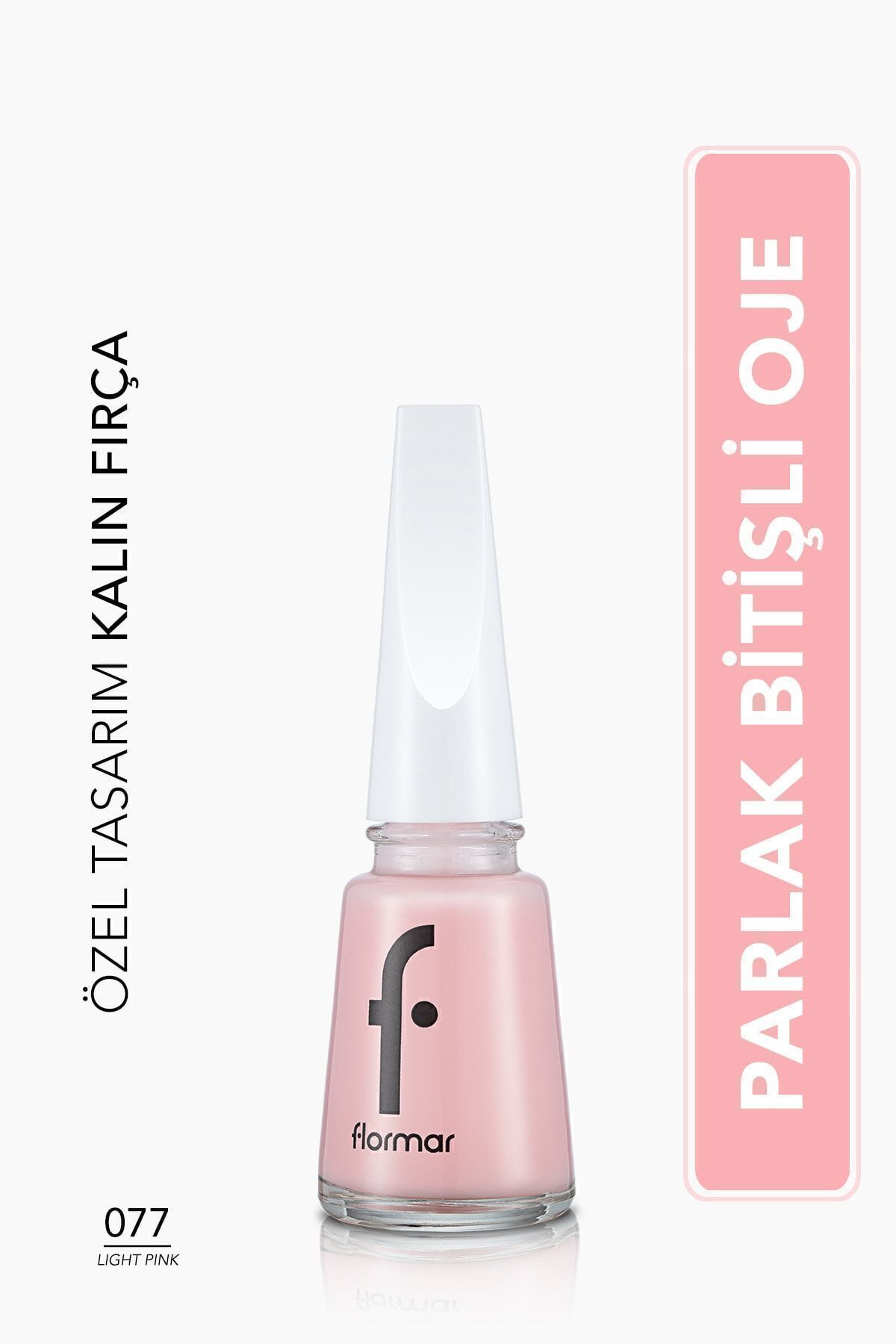 Klasik Parlak Bitişli Yüksek Pigmentli Oje-nail Enamel- 077 Lıght Pınk New- 8682536035743