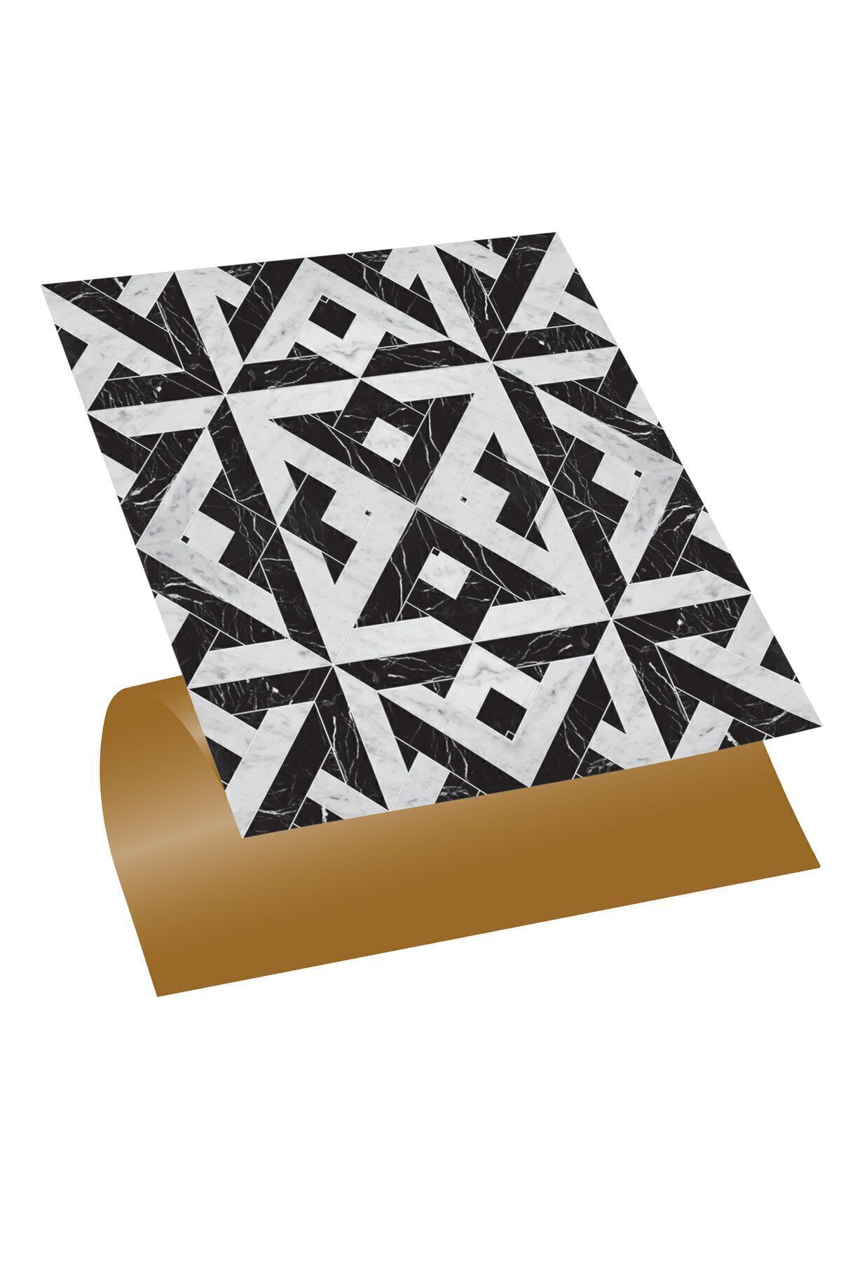 Kendinden Yapışkanlı Kesilebilir Mermer 008 Desenli Pvc Karo 30x30 Cm (11 ADET) 1m2