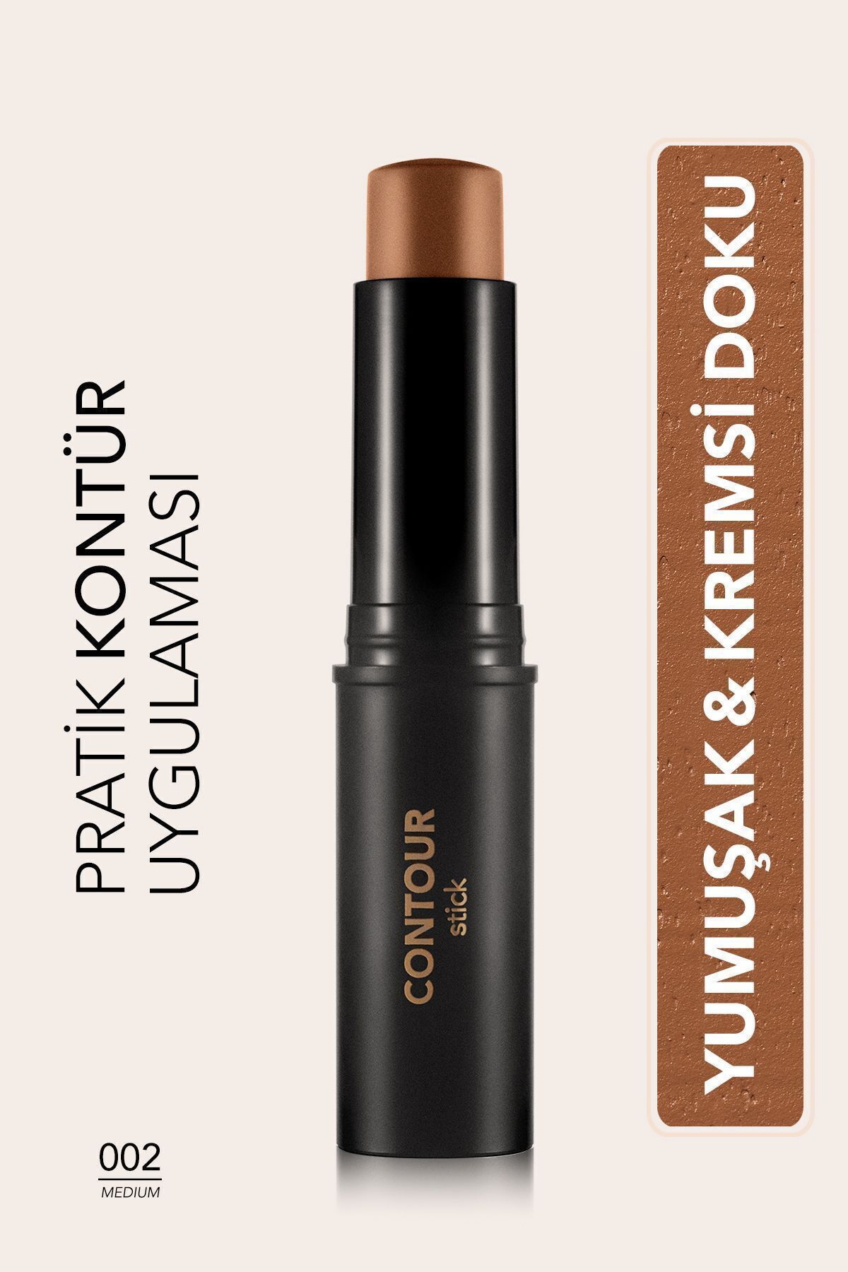 Yumuşak Dokulu Stik Kontür (ORTA TON) - Stick Contour - 002 Medıum - 8690604554867
