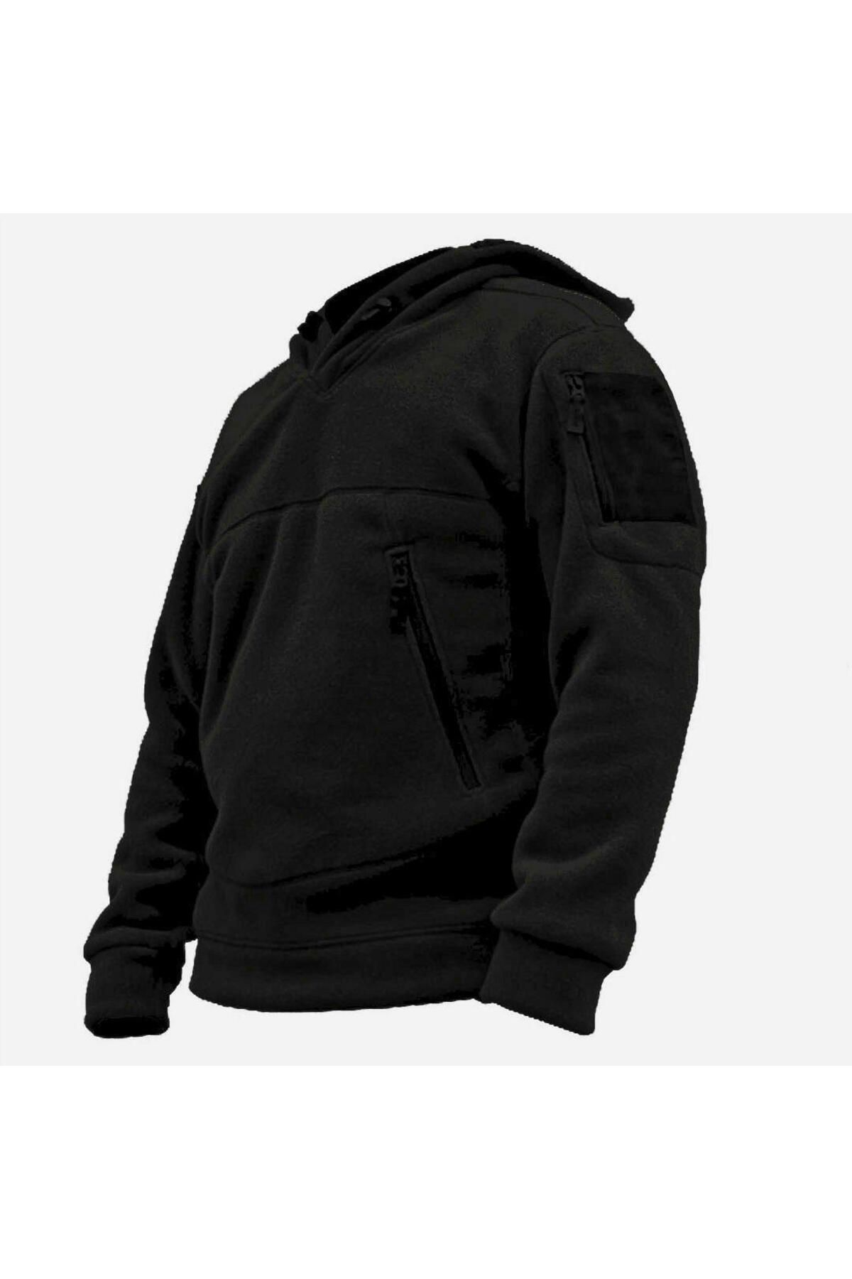 Erkek Polar Outdoor Kapşonlu Kombat Tactical Polar