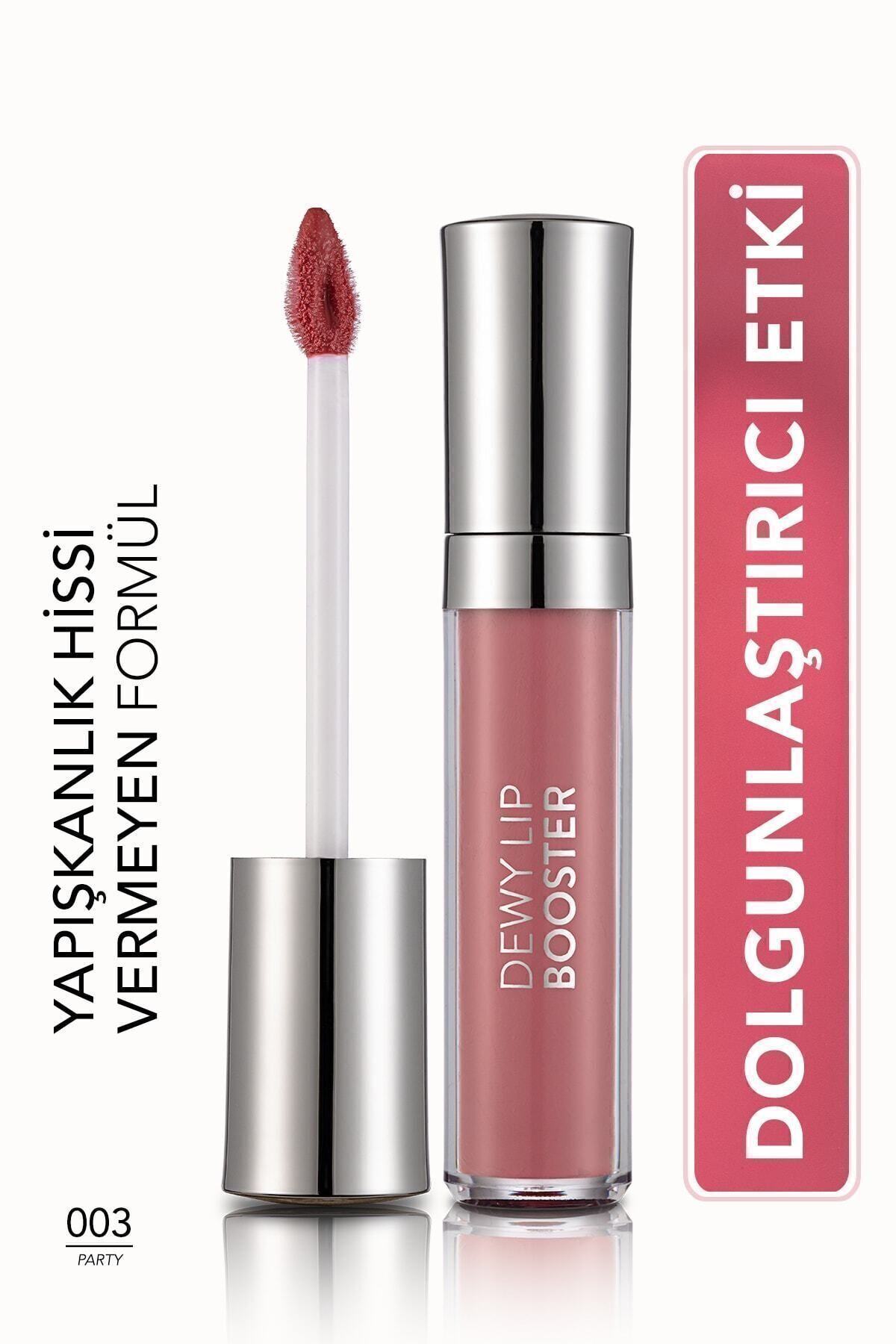 Dolgunlaştırıcı Renkli Dudak Parlatıcısı (Koyu Şeftali) - Dewy Lip Booster - 003 - 8690604619054