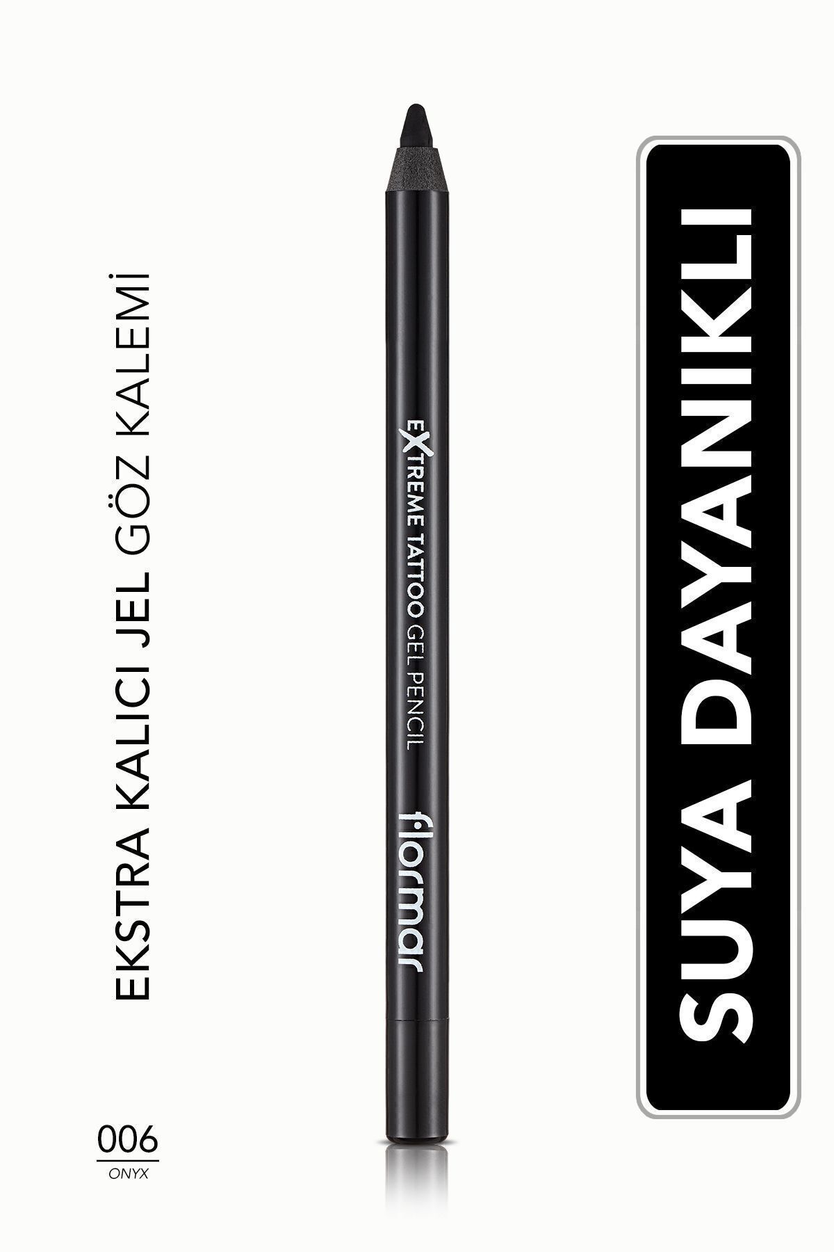 Suya Dayanıklı Jel Göz Kalemi (SİYAH)-extreme Tattoo Gel Pencil-006 Onyx-8682536028882