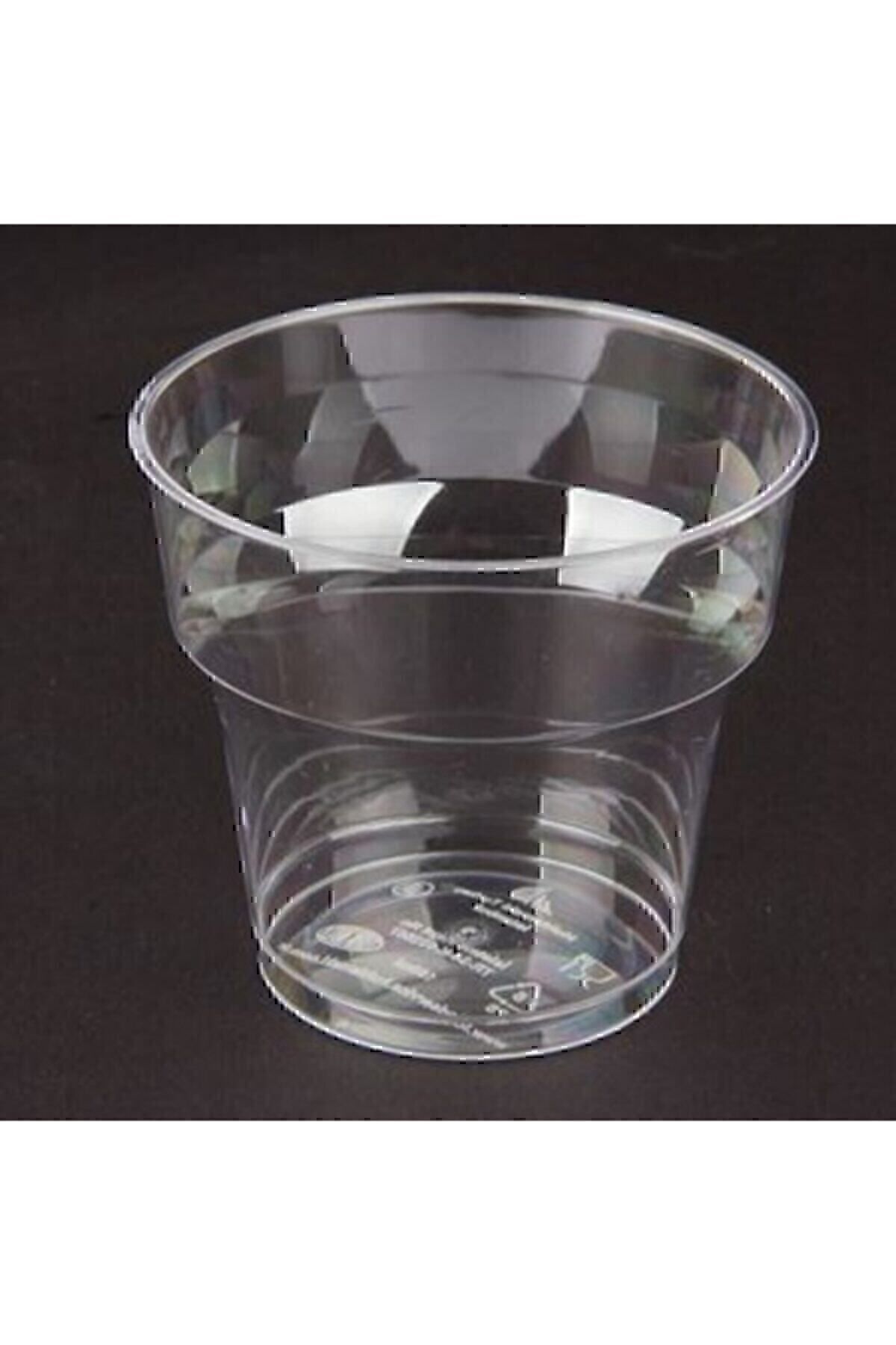 Şeffaf Kristal Mika Ekstra Sert Plastik Bardak 180 Cc - **15** Adet**mika**