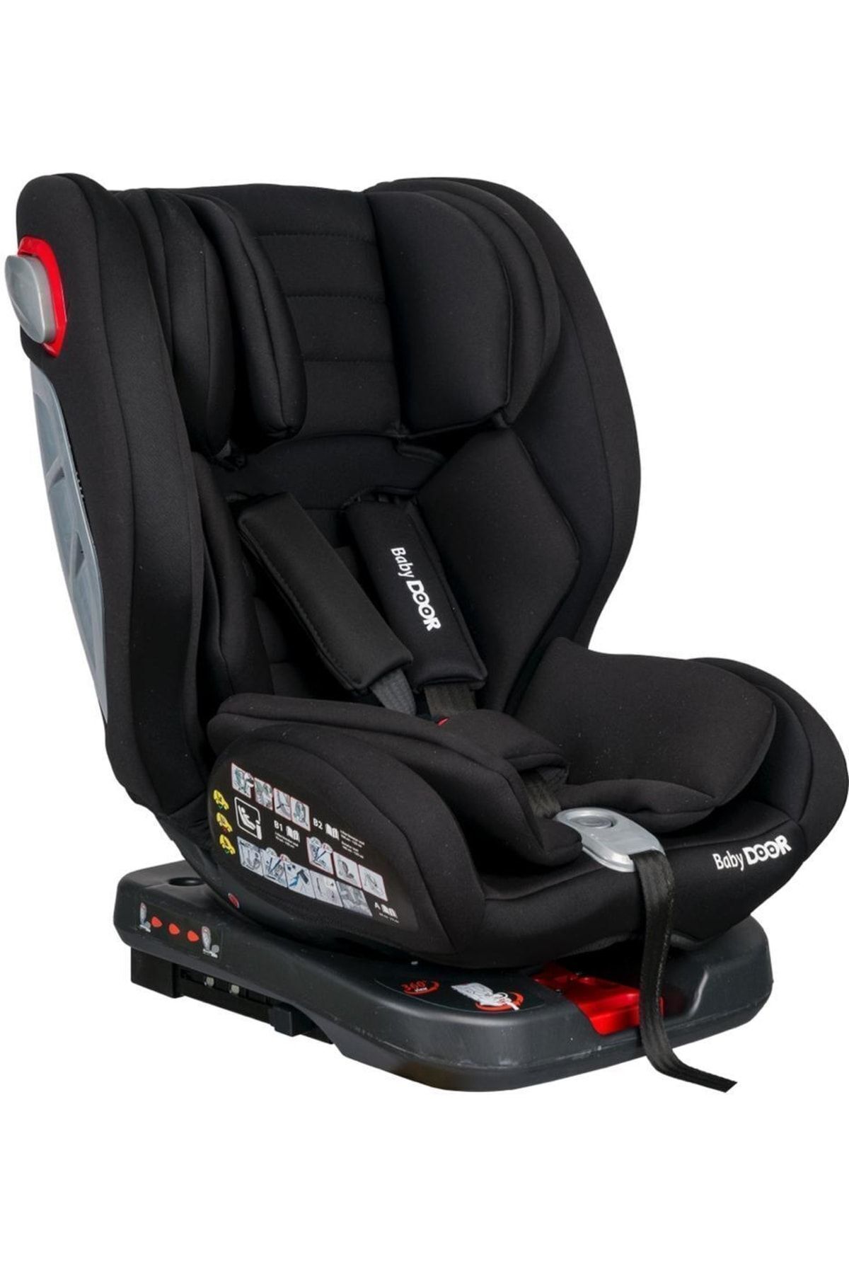 Airlife 0-36 Kg 360 ° Dönebilen Isofix'li Oto Koltuğu Siyah