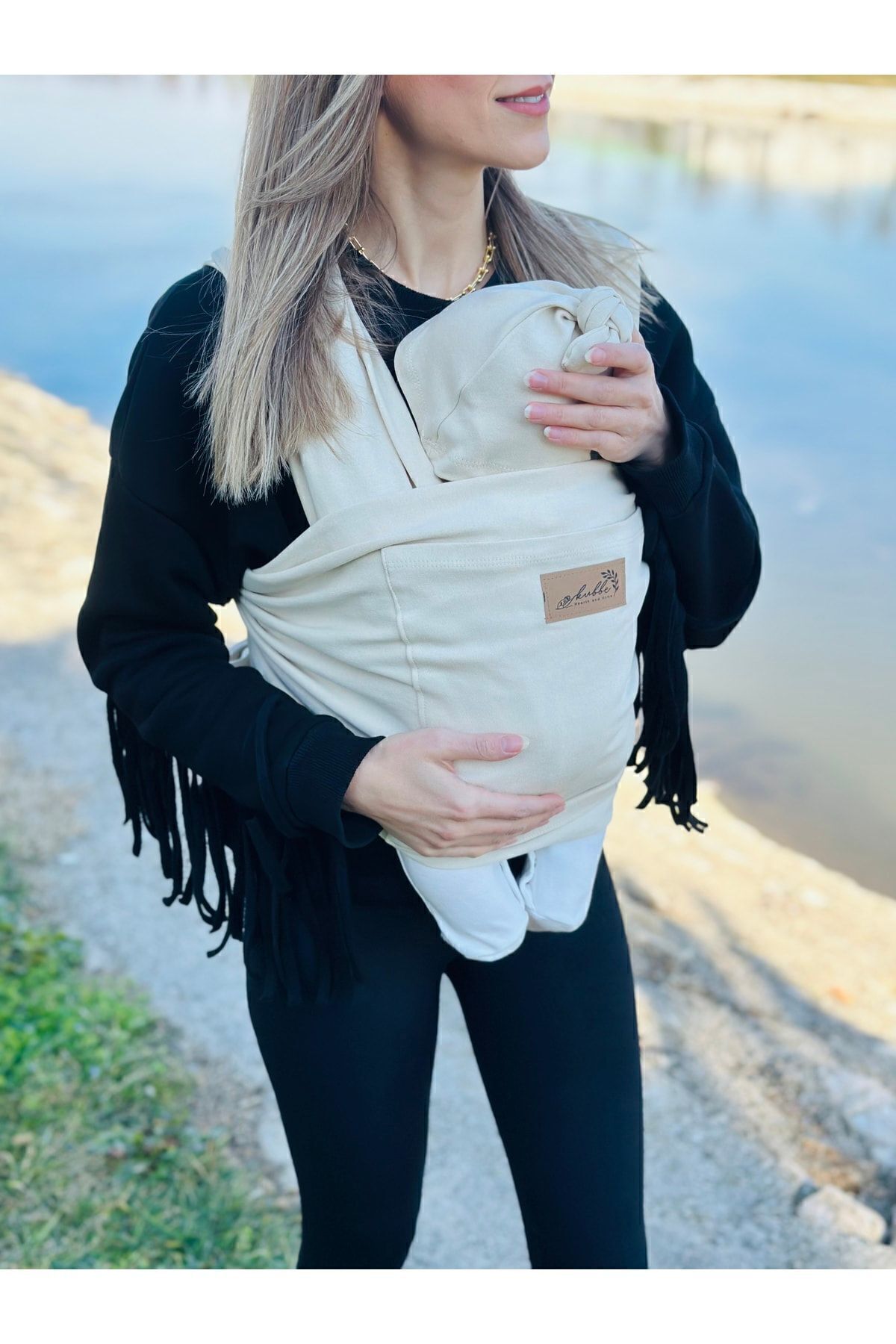 Anakucağı Cepli Bebek Taşıma Şalı, Bebek Askısı Sling
