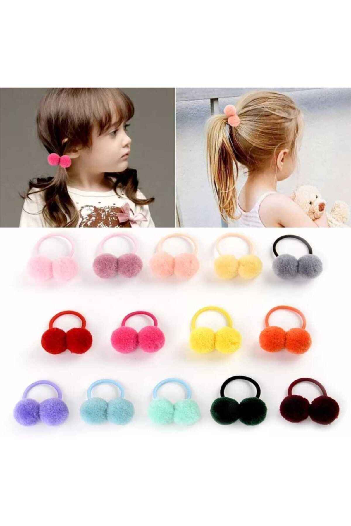 Lily Ponpon Lastik Toka 10'lu Ponpon