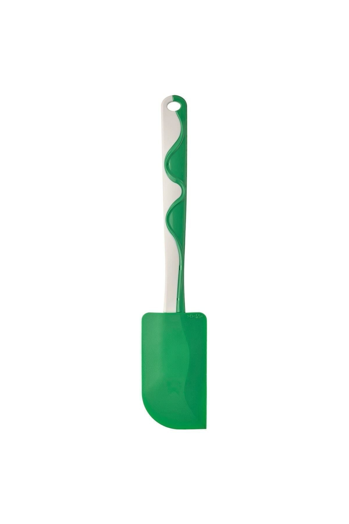 Spatula 25 Cm Silikon Kauçuk Yeşil Beyaz
