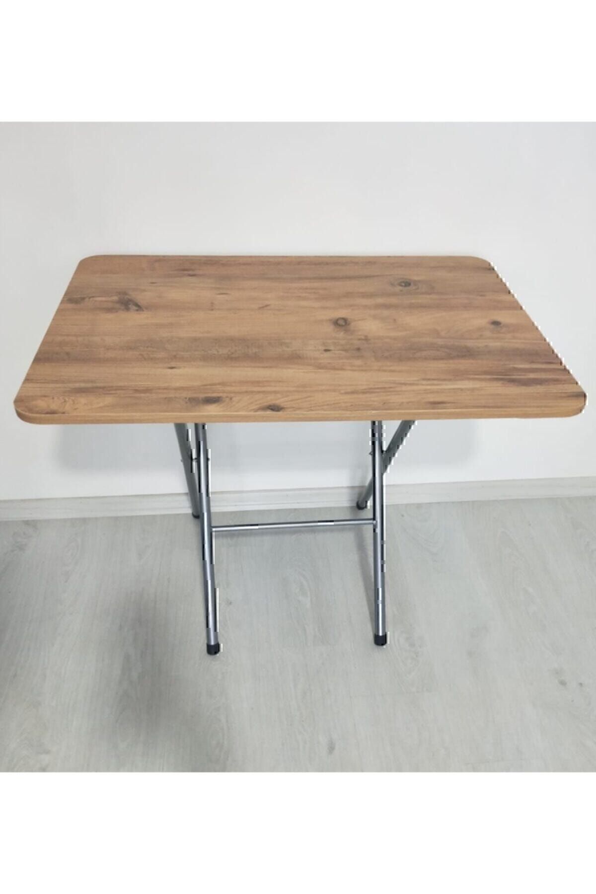 Mrd Desıgn Katlanabilir Atlantik Çam Desenli Mutfak Masası 60x90 Yemek Masası Balkon Masası