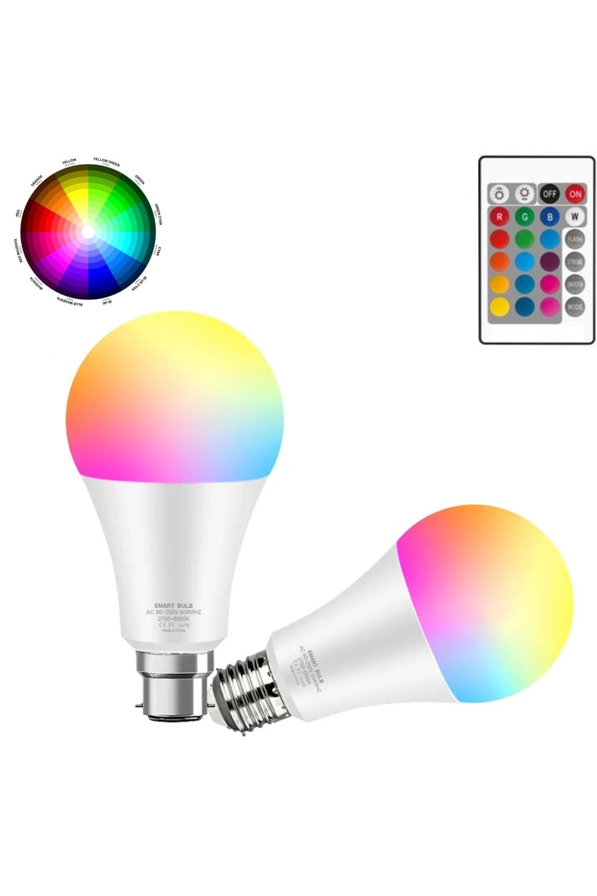 10w Led Ampul Çok Renkli
