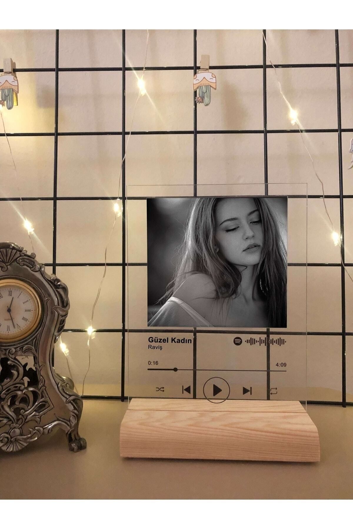 Spotify Pleksi Plak Barkodlu Kişiye Özel Hediye - Sevgiliye Hediye Arkadaşa Hediye Doğum Günü Hediye