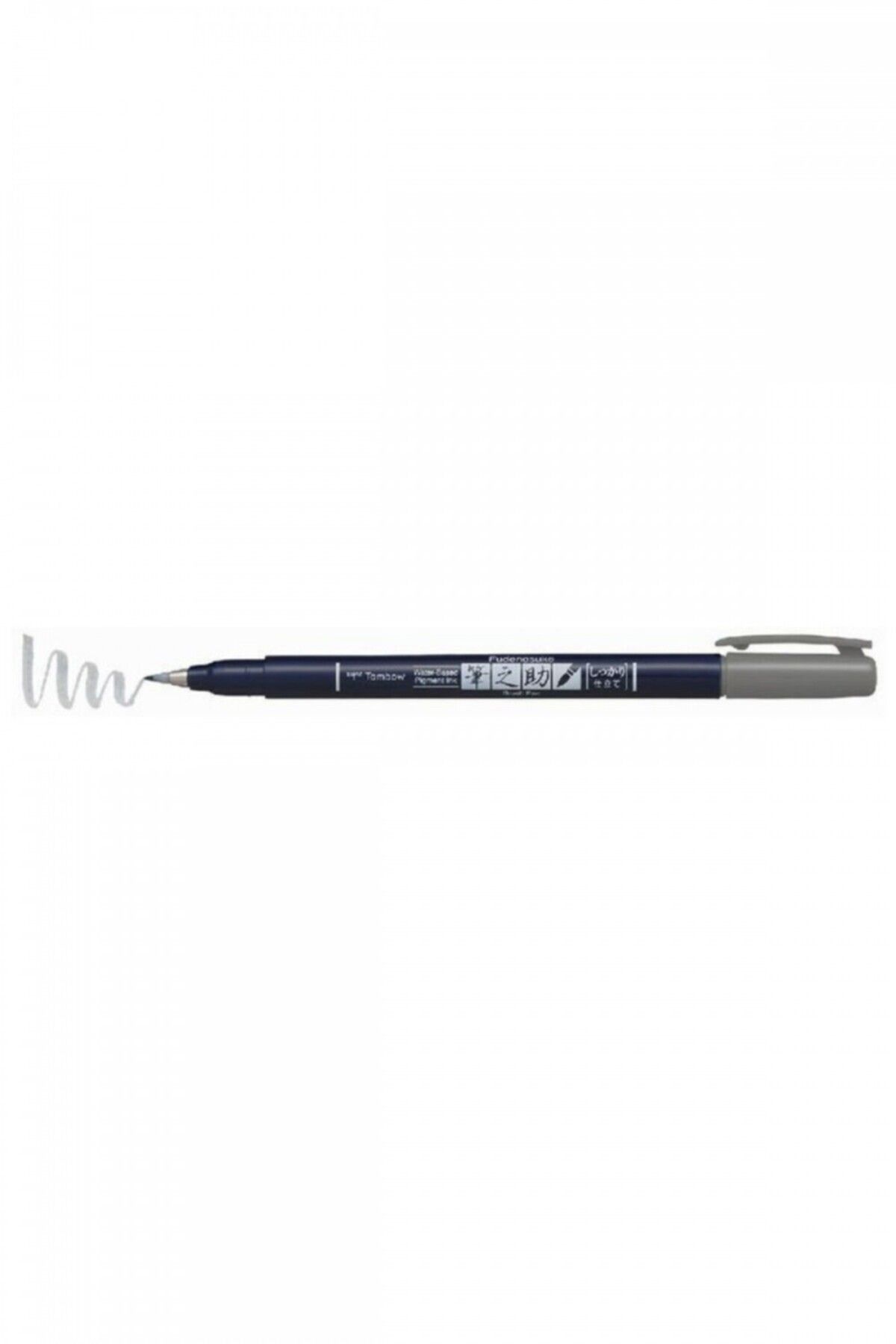 Fudenosuke Brush Pen Fırça Uçlu Kalem Sert Uç - Gri
