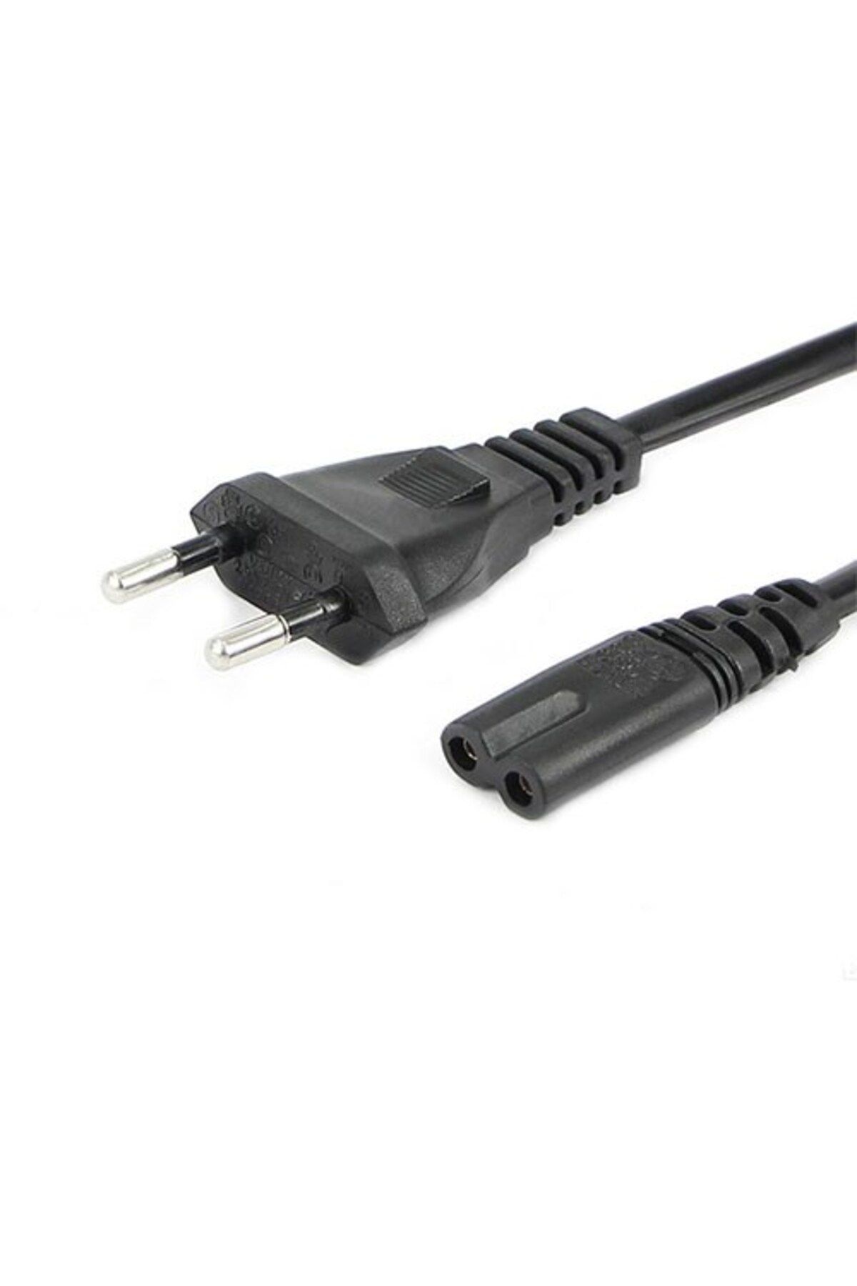 Power Güç Kablosu Tv-radyo -notebook Adaptör 2 Pin Teyip Fişi 2m