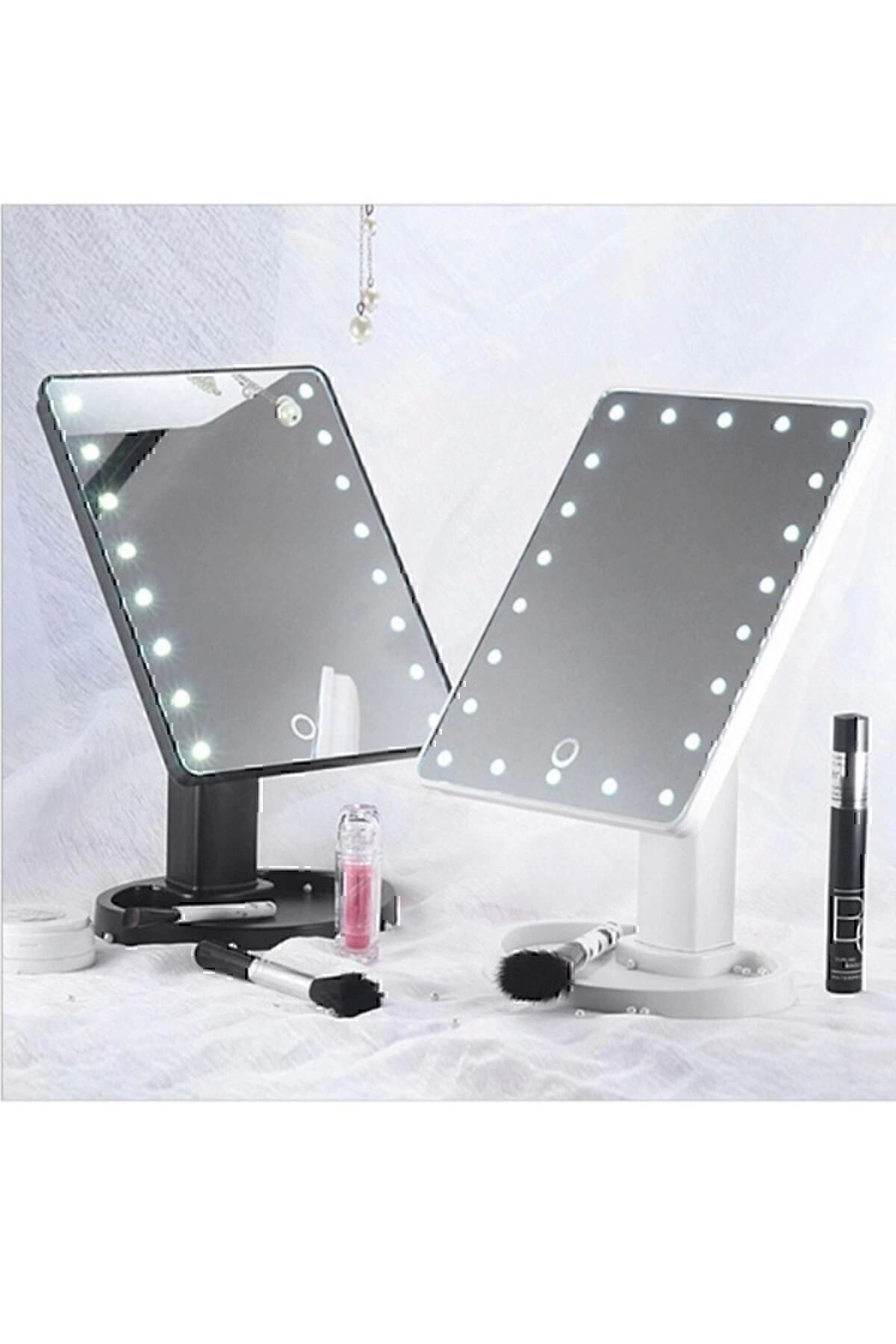 Led Işıklı Makyaj Aynası Beyaz