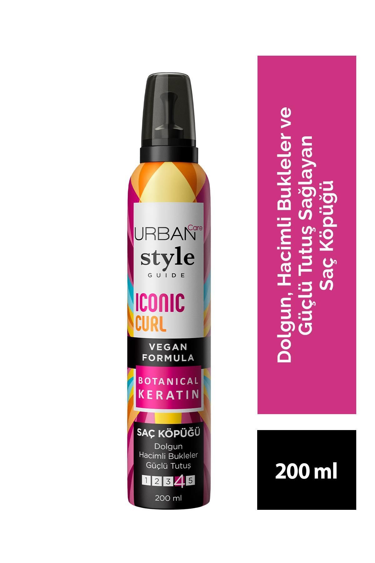 Style Guide Iconic Curl Hacimli Bukleler Sağlayan Saç Köpüğü-Güçlü Tutuş-vegan-200 ml