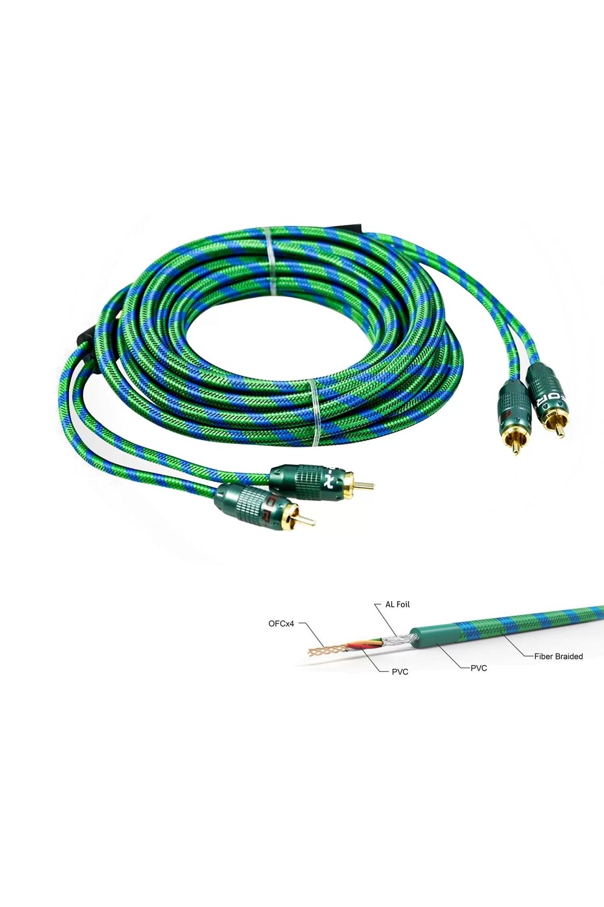 Fr-x Anfi Kablo 2rca 2rca 5 Metre Bakır X-1122g