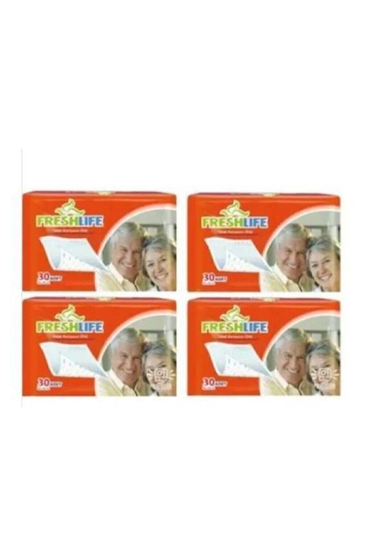Yatak Koruyucu Örtü Hasta Alt Pedi Freshlıfe 60cm X 90cm Ebat 30 Lu X 4 Paket