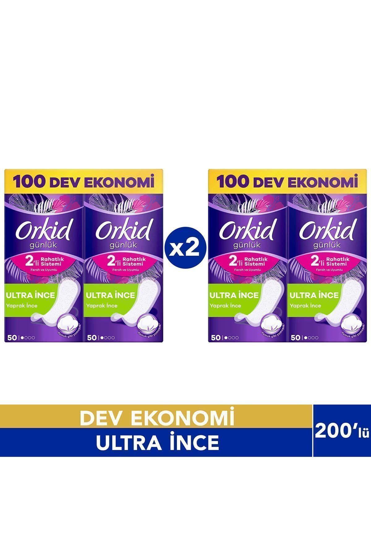 Günlük Ped Ultra Ince 2'li Rahatlık Sistemi 200'lü