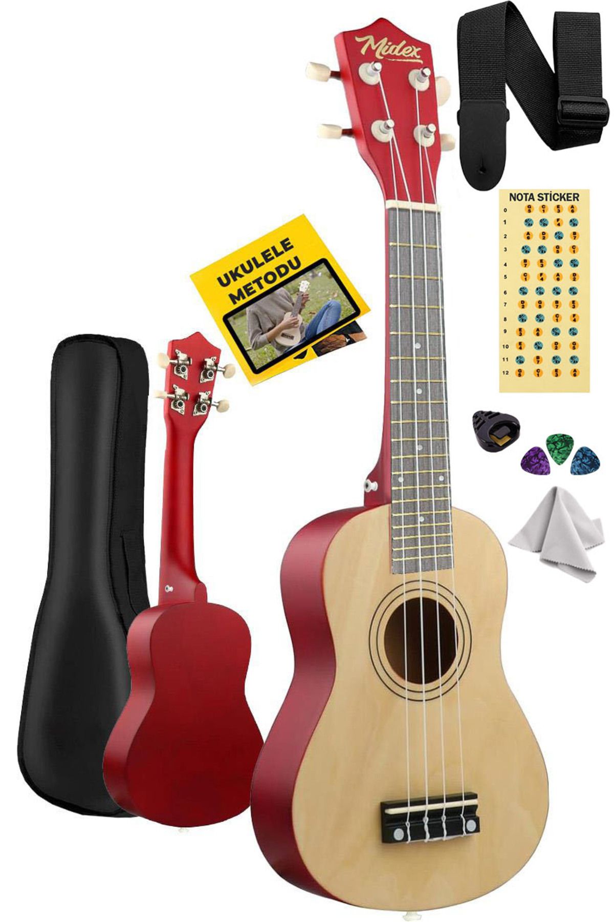 Ukx-233nt Naturel Concert Ukulele (ASKI ÇANTA METOD PENA)