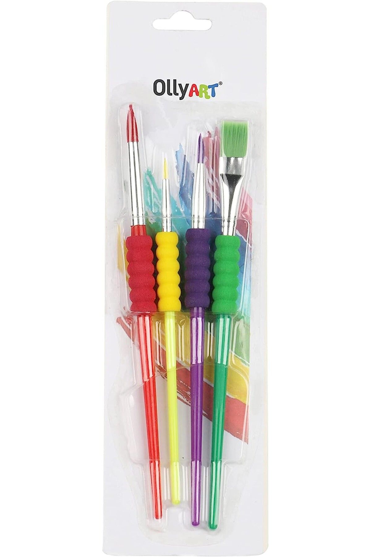Ollyart Sulu Boya Fırça Seti 4'lü, Karışık / Ln-3204
