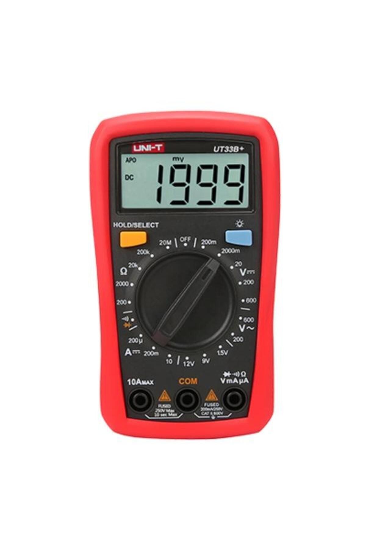 UT-33B + Mini Dijital Multimetre AC DC Voltmetre Ampermetre 2000 Adet Pil TestÖlçüm Cihazı Multimetr