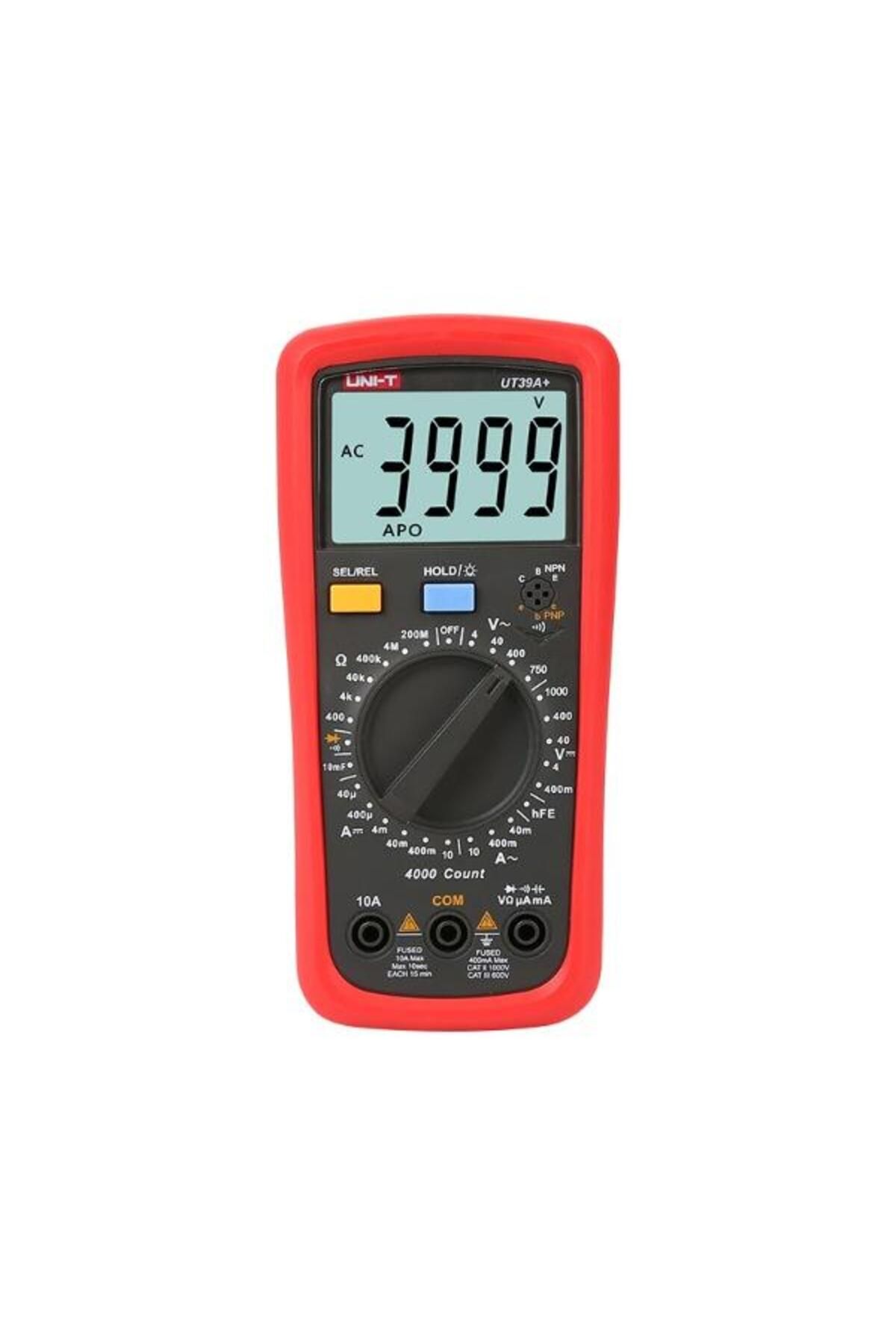 Ut 39a Genel Dijital Multimetreler El Ac/dc Voltmetre Ampermetre Direnç Kapasite Test Cihazı ;unı-t