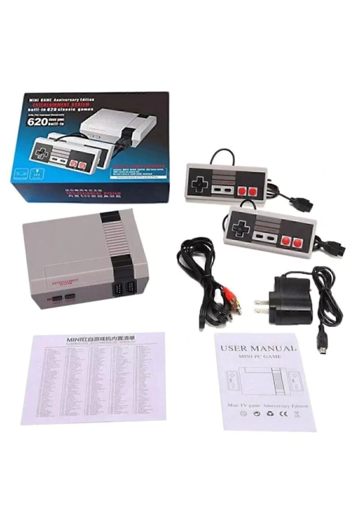 Retro 620 Oyunlu Nostalji Tv Atari Oyun Konsolu 2 Kollu Set (SCART BASLIKSIZ)