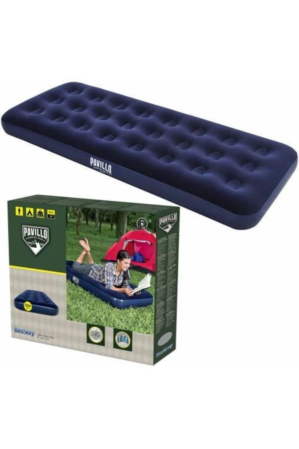 Unisex Mavi Şişme Yatak 200463-mavi