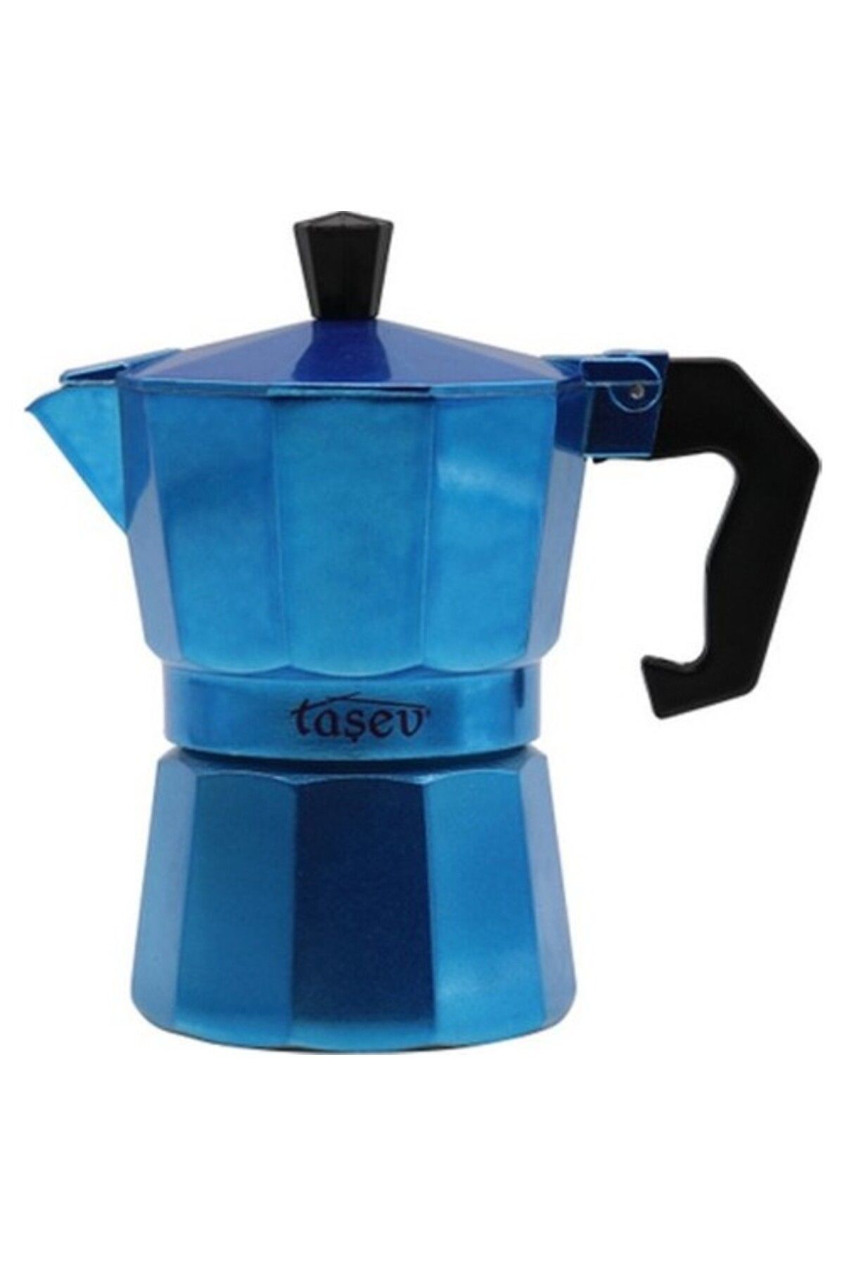 Taşev T1195 Piccolo Moka Pot 6 Fincan Mavi (ALÜMİNYUM)